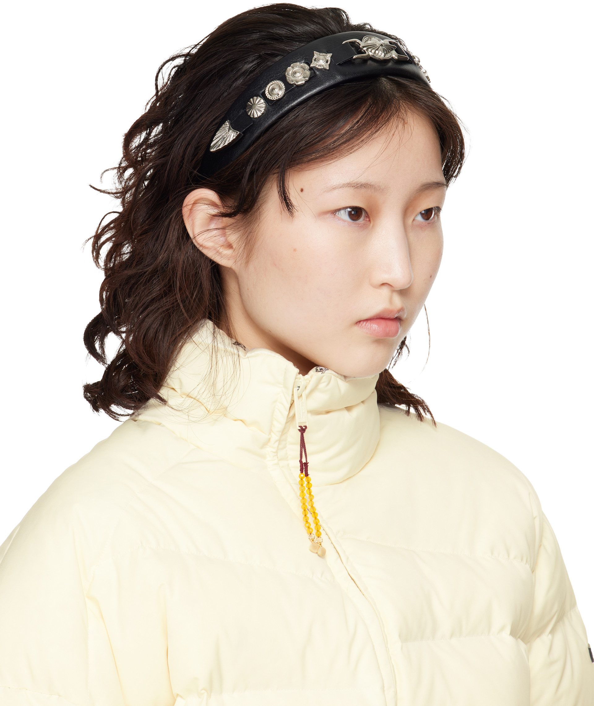 Toga Pulla: Black Metal Headband | SSENSE United Arab Emirates