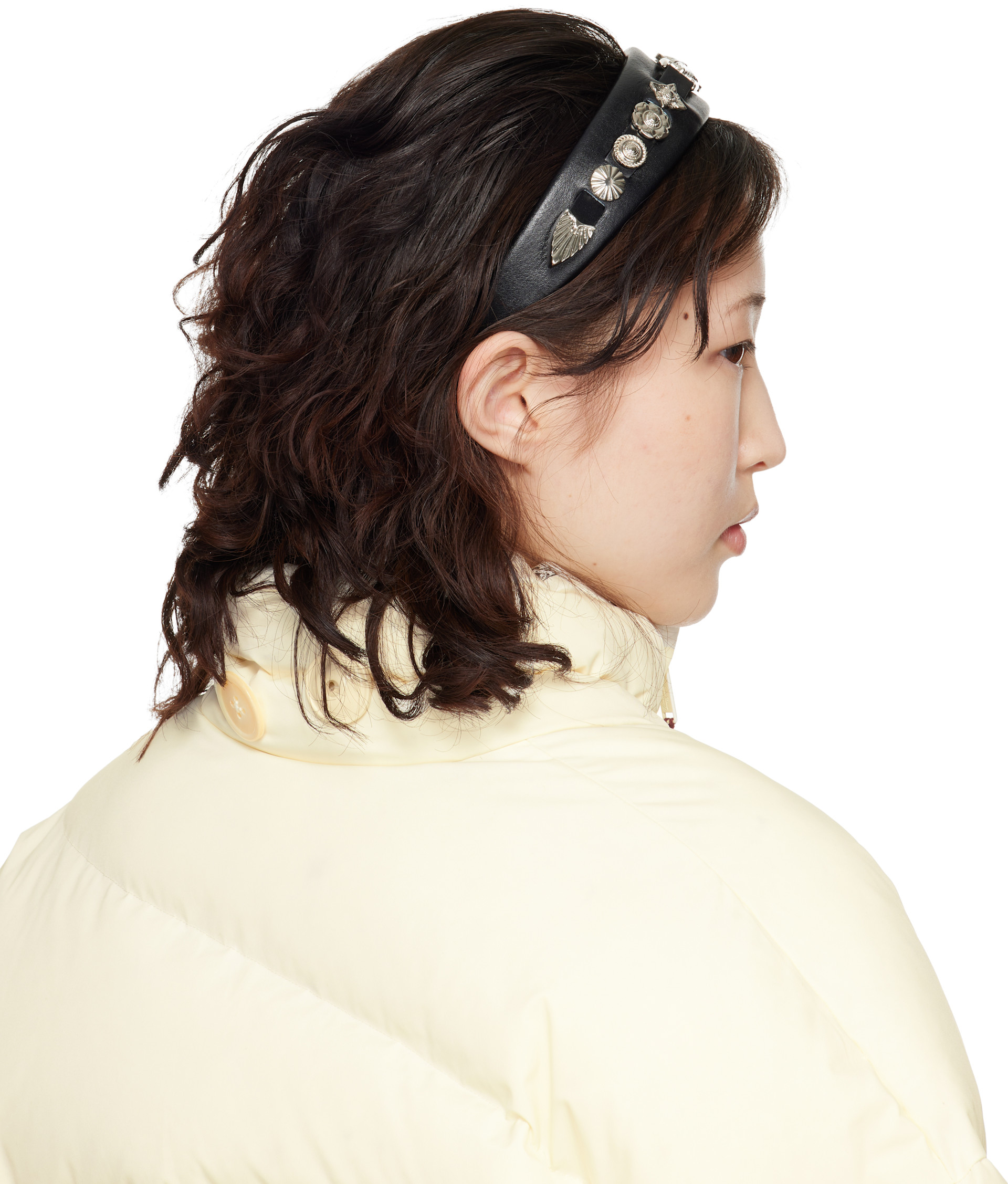 Toga Pulla: Black Metal Headband | SSENSE United Arab Emirates