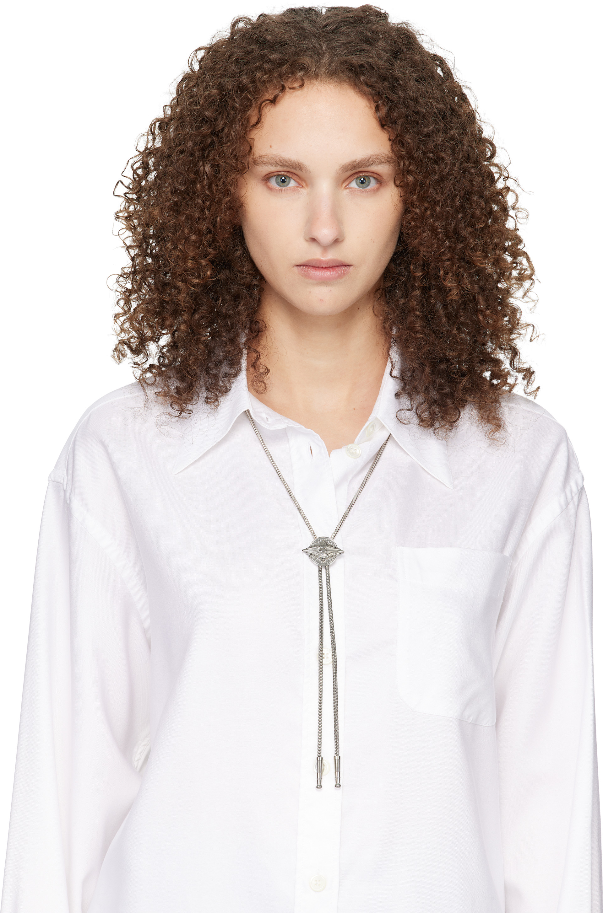 Toga Pulla: Metal Loop Tie Necklace | SSENSE