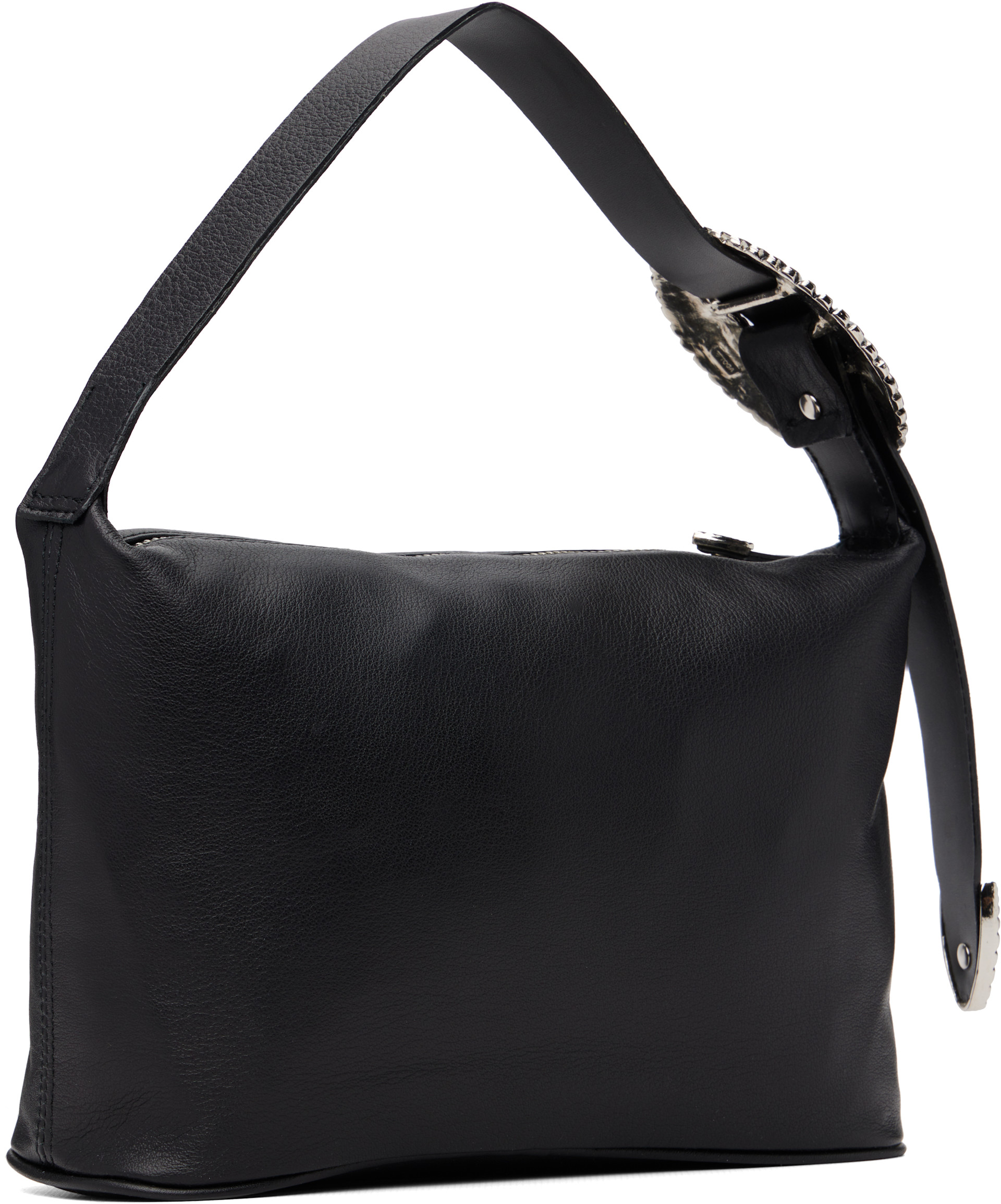 Toga Pulla - Mini pochette noire en cuir