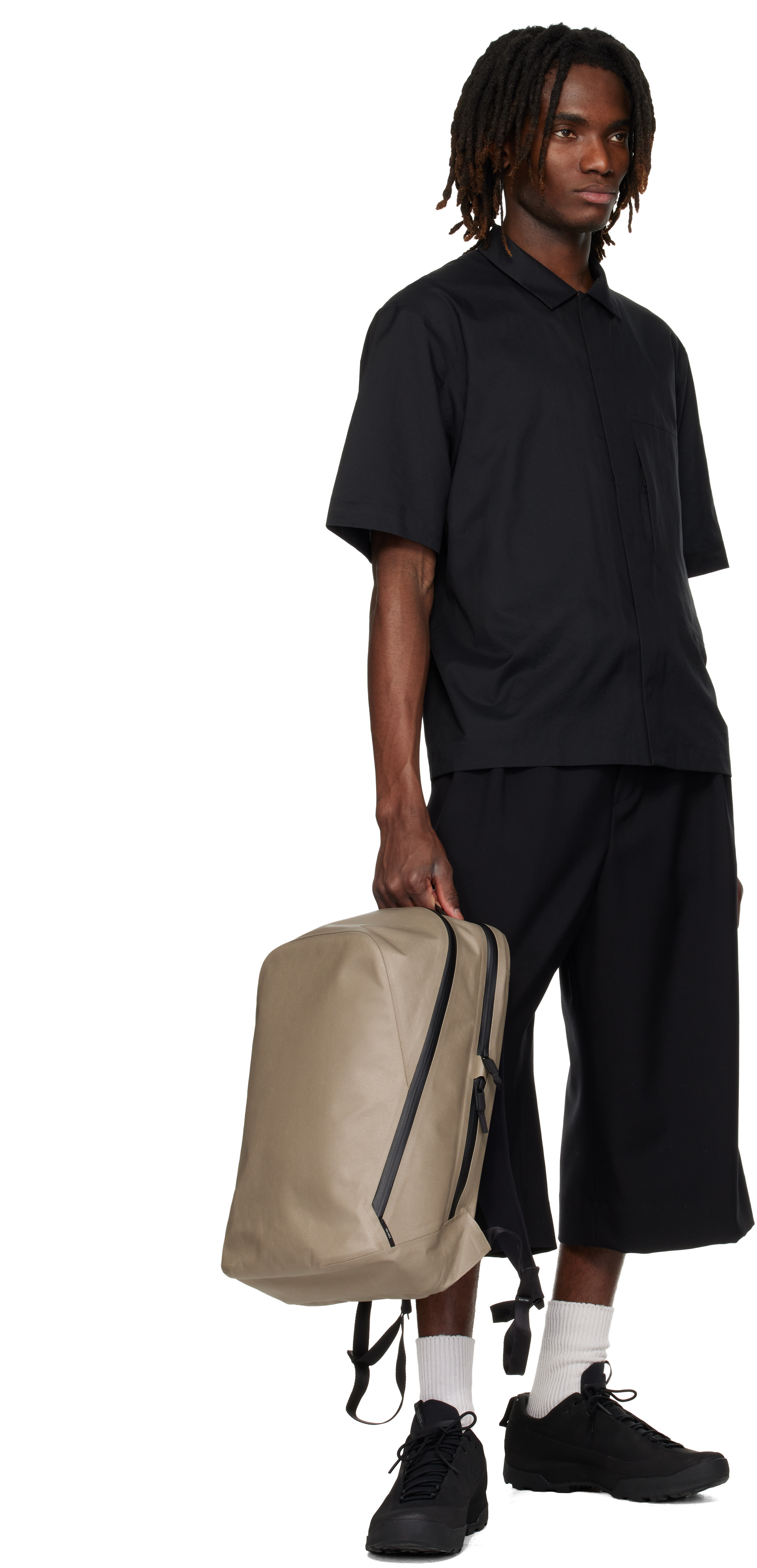 Veilance: Taupe Anodic Backpack | SSENSE China