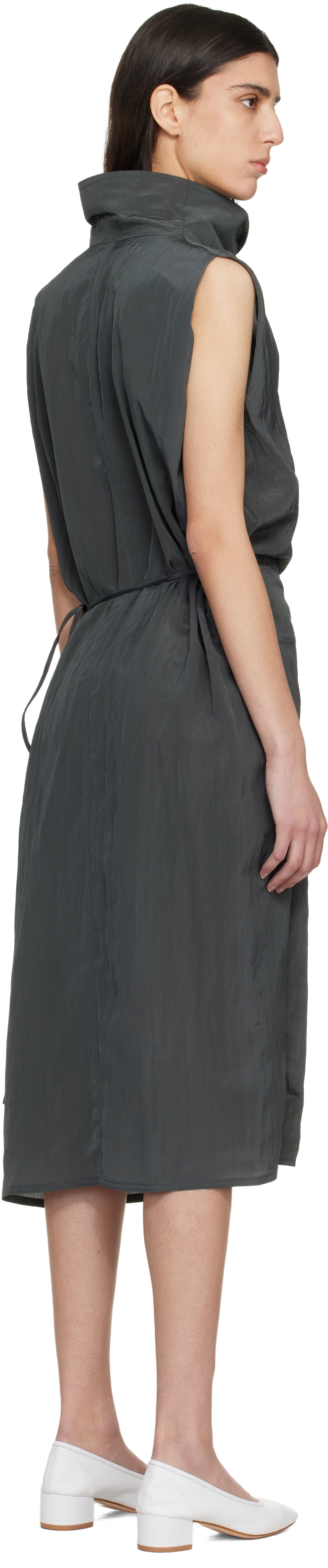 LE17SEPTEMBRE - Robe midi cache-cœur Celia noire