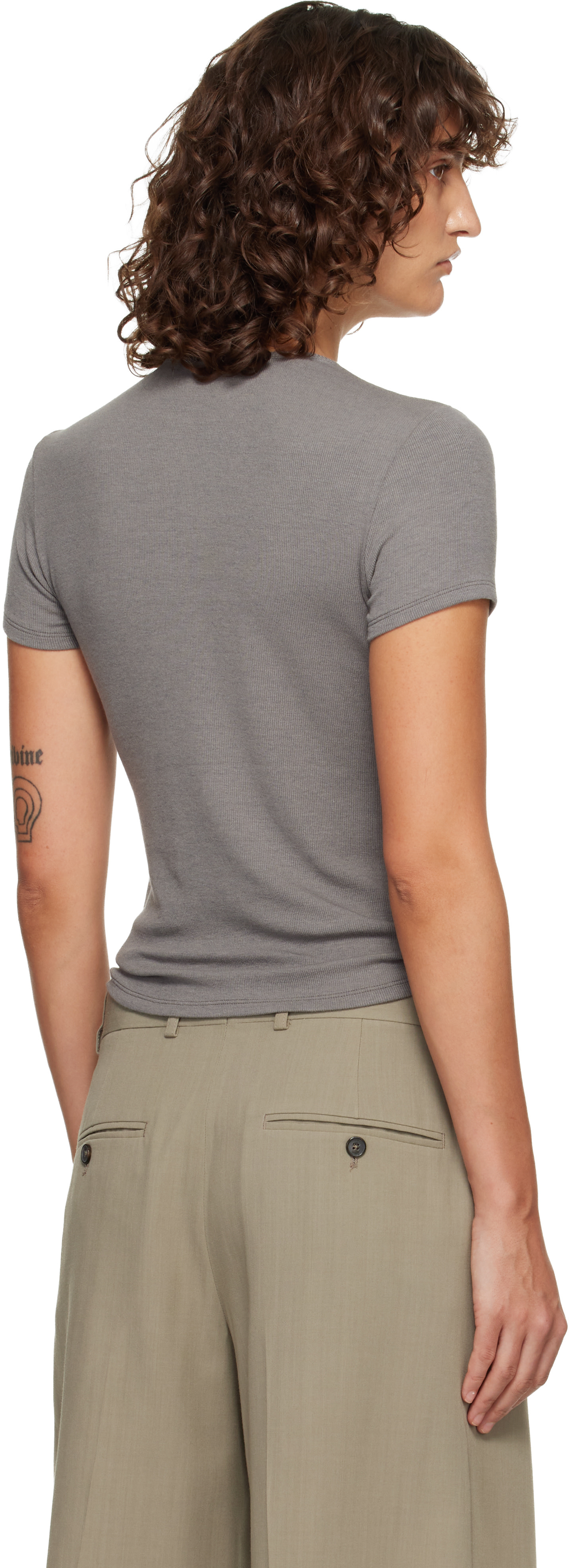 LE17SEPTEMBRE - グレー Basic ウール Tシャツ