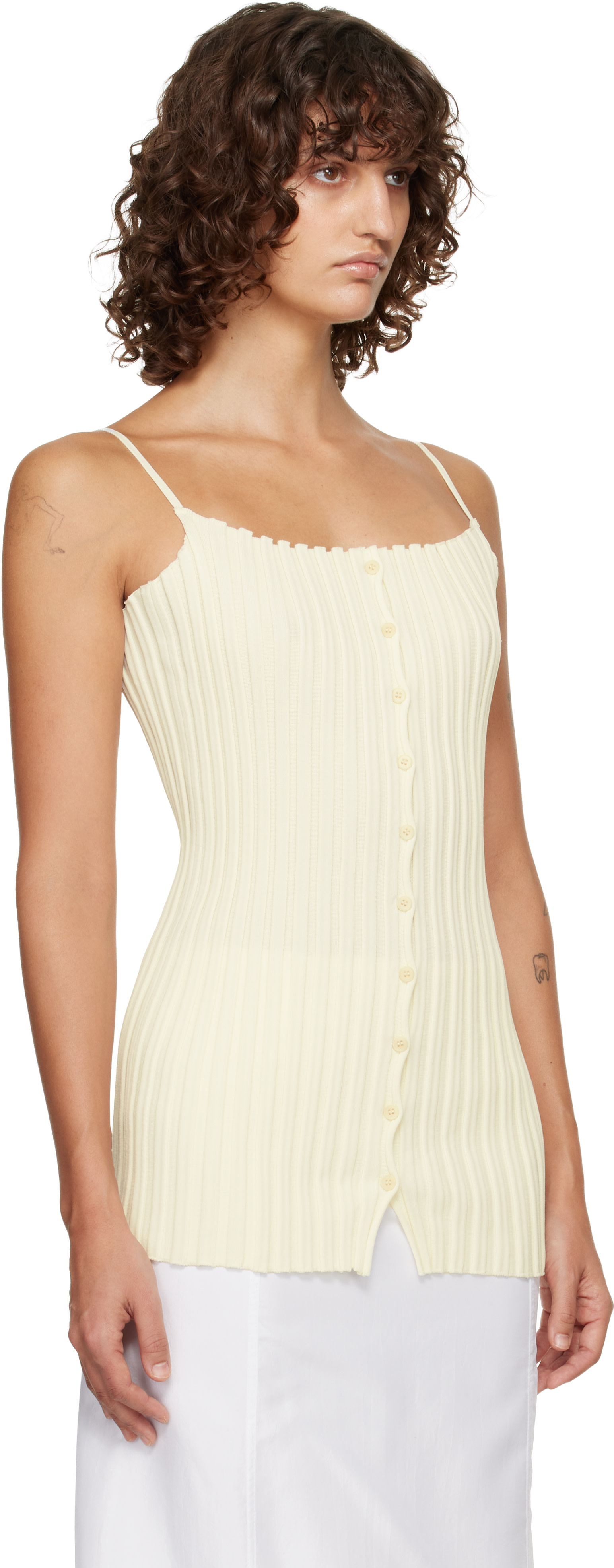 LE17SEPTEMBRE: Off-White Millie Knit Sleeveless Top | SSENSE