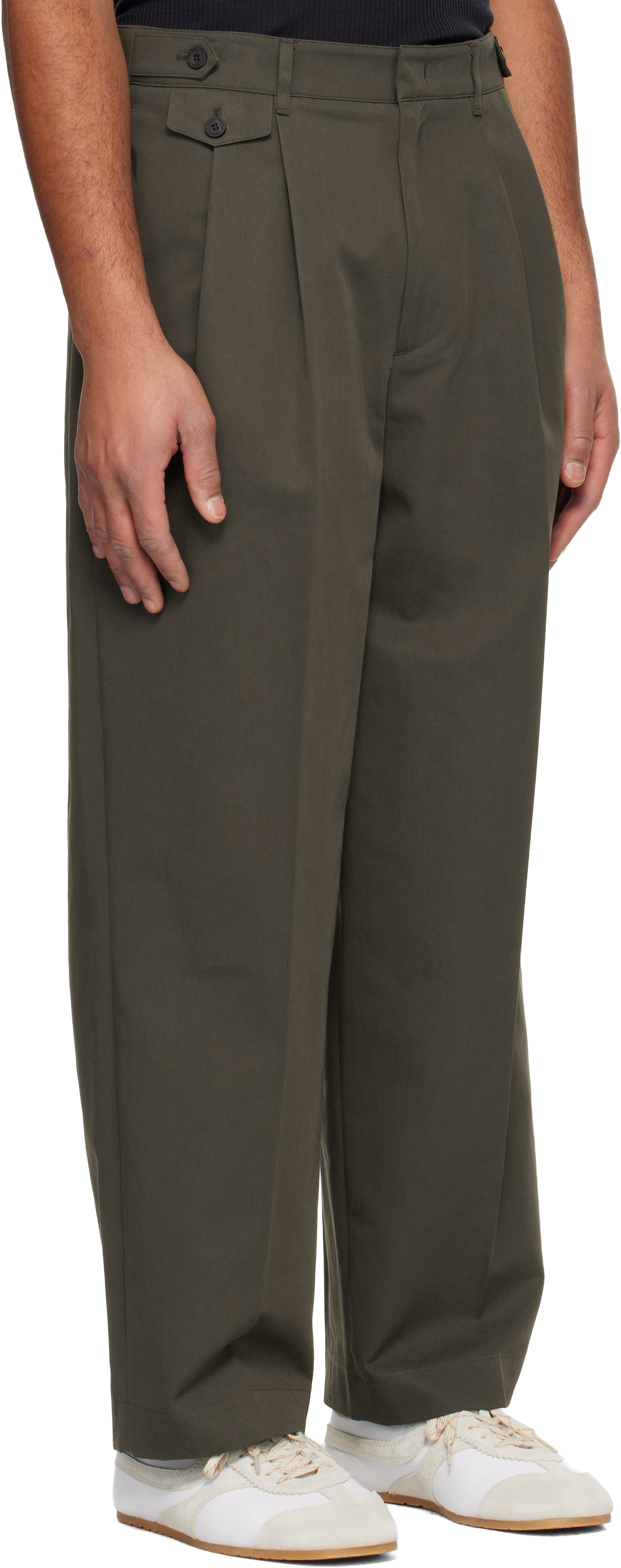 LE17SEPTEMBRE - Pantalon brun à plis