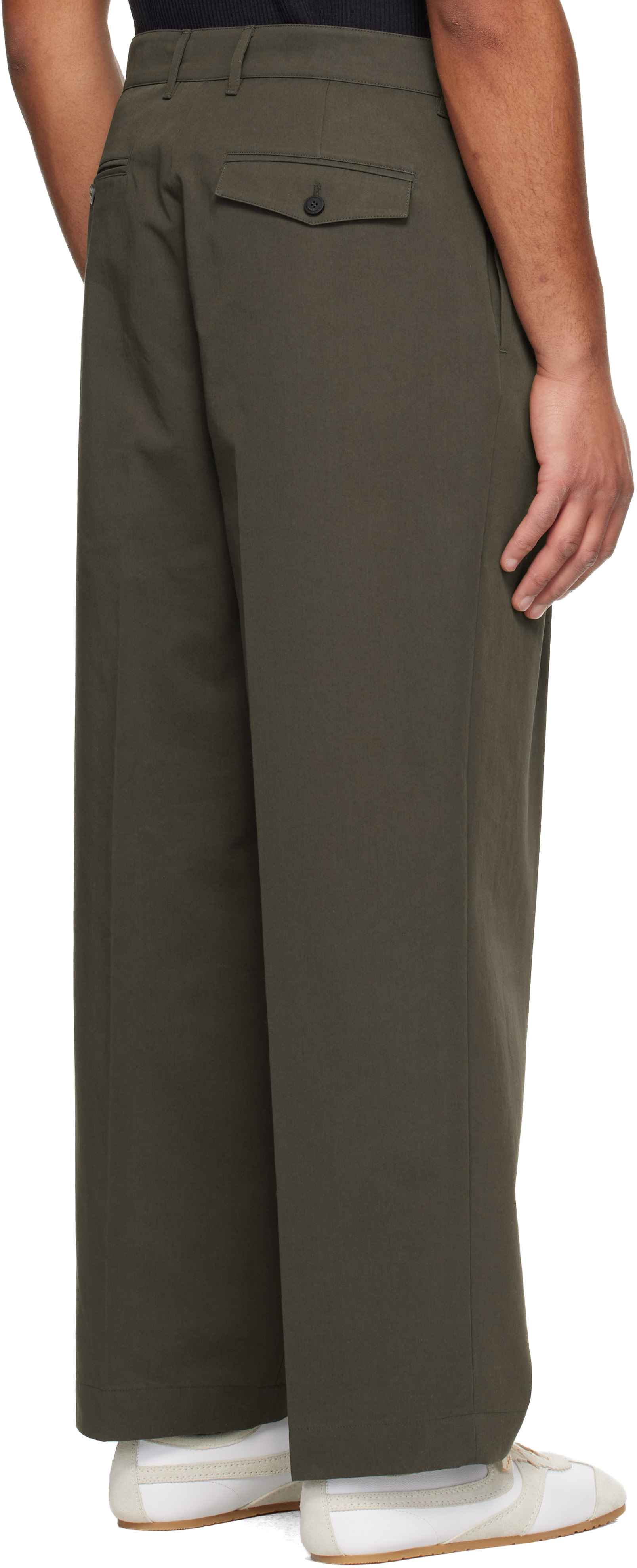 LE17SEPTEMBRE - Pantalon brun à plis