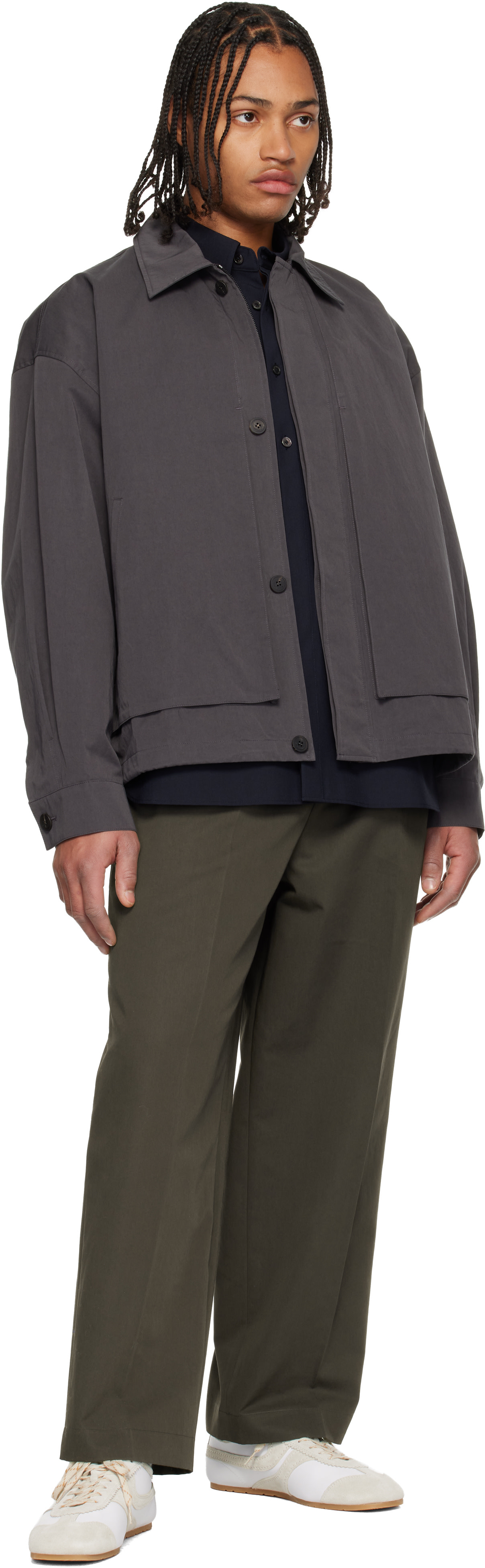 LE17SEPTEMBRE - Pantalon brun à plis