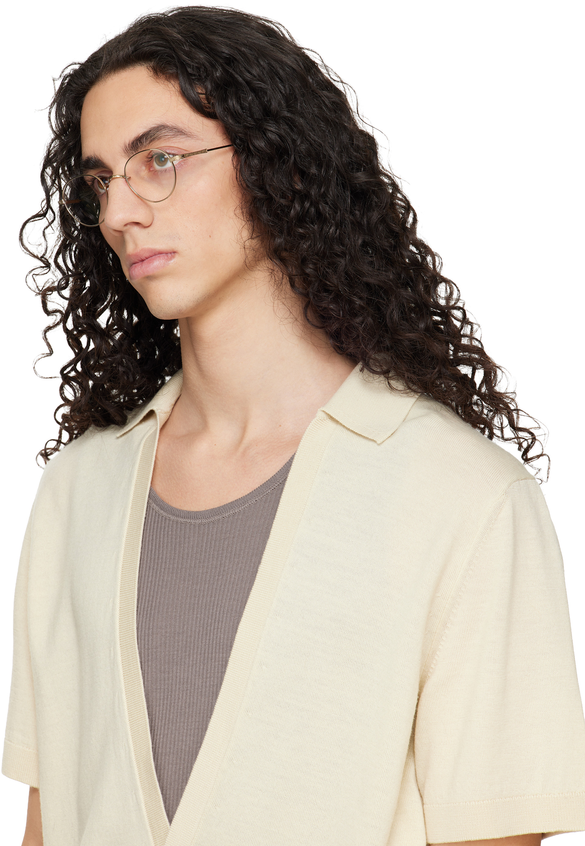 Oliver Peoples: Gold Kinston Glasses | SSENSE Denmark