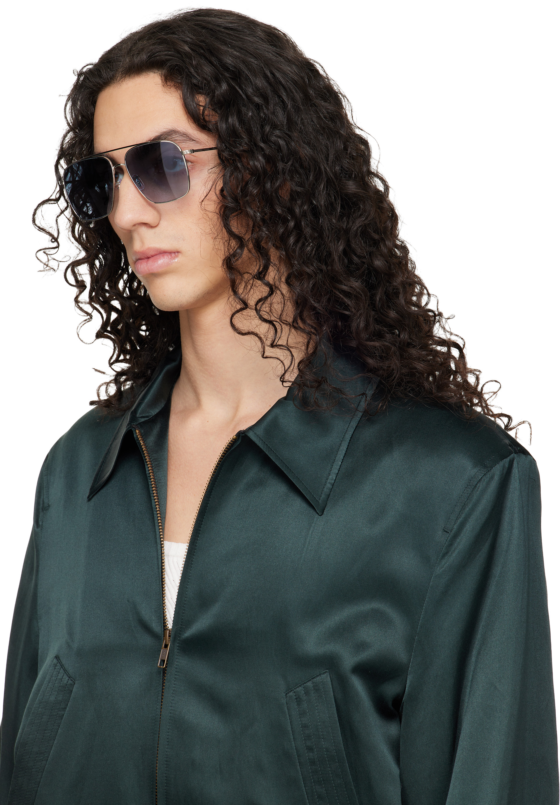 Oliver Peoples - 실버 드레스너 선글라스