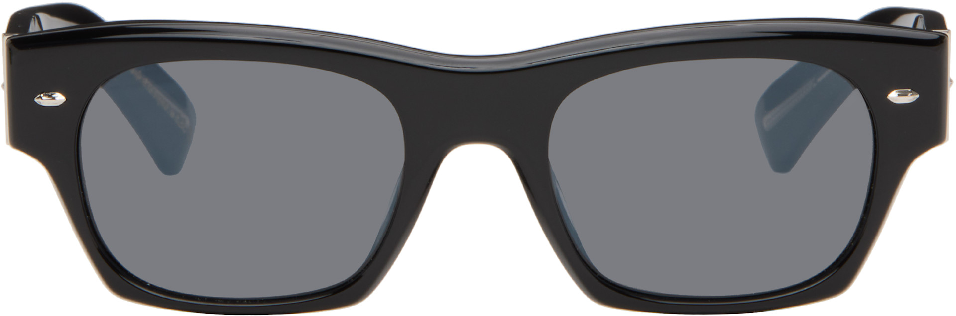 Oliver Peoples: ブラック Kasdan 18K サングラス | SSENSE 日本