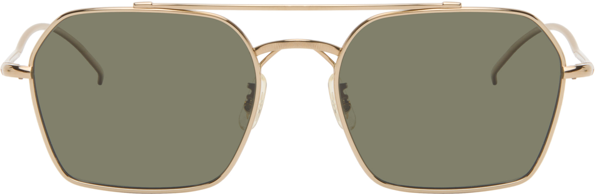 Oliver Peoples - 골드 TK-15 선글라스