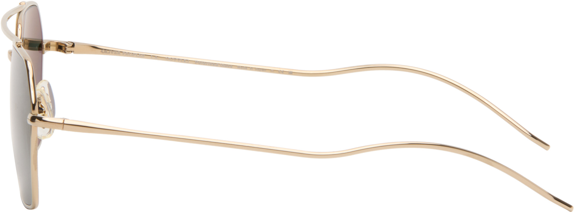 Oliver Peoples - 골드 TK-15 선글라스