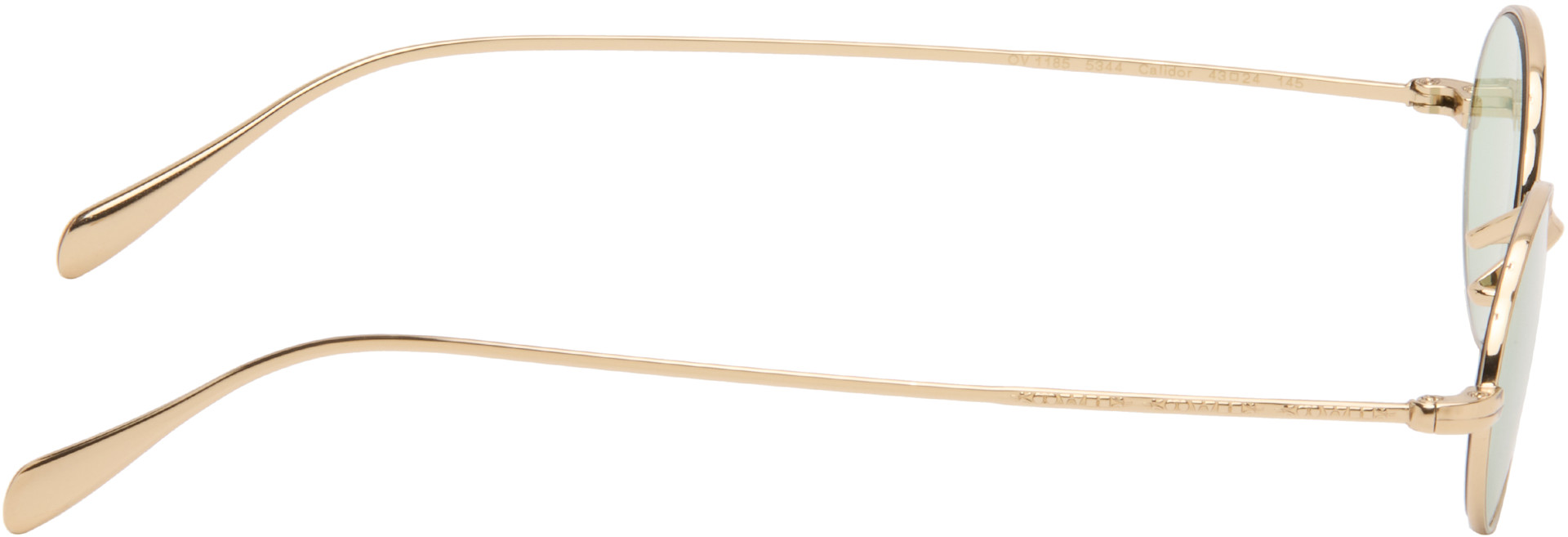 Oliver Peoples: ゴールド Calidor サングラス | SSENSE 日本