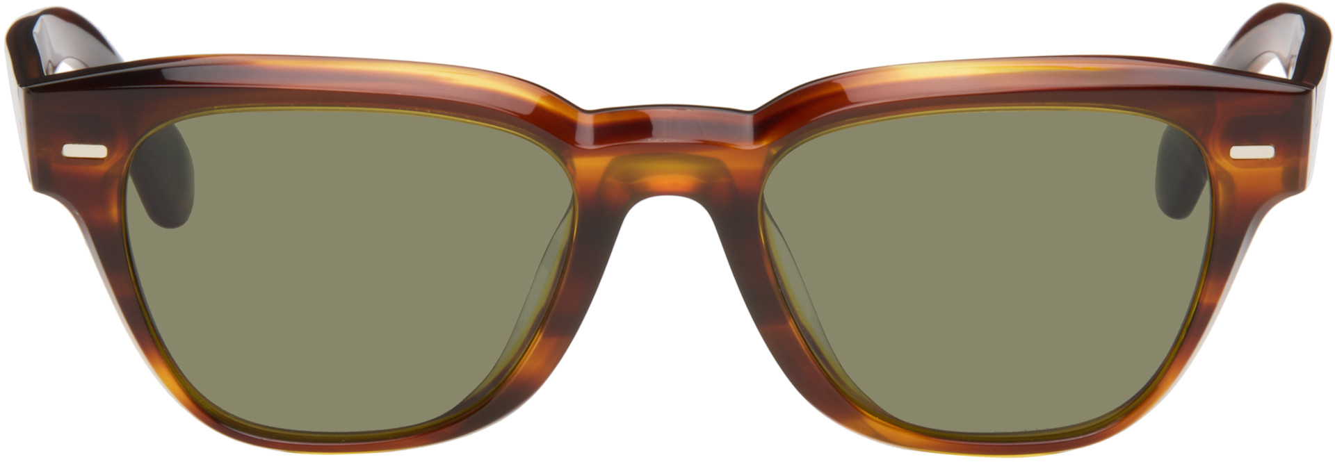 Oliver Peoples - 브라운 루에니 선글라스