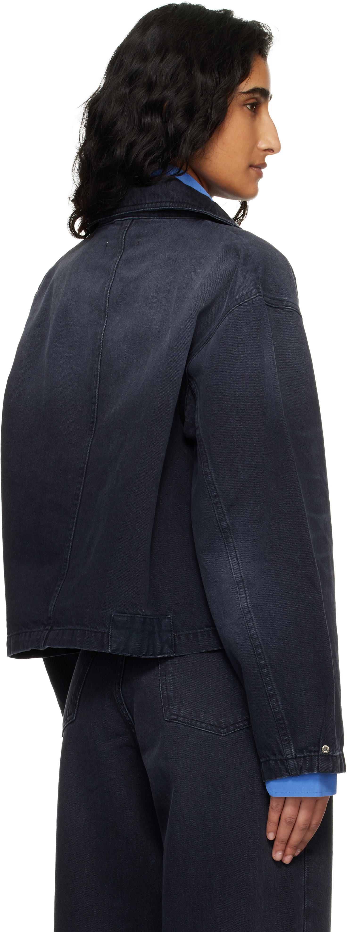 mfpen: Black Decorator Denim Jacket | SSENSE