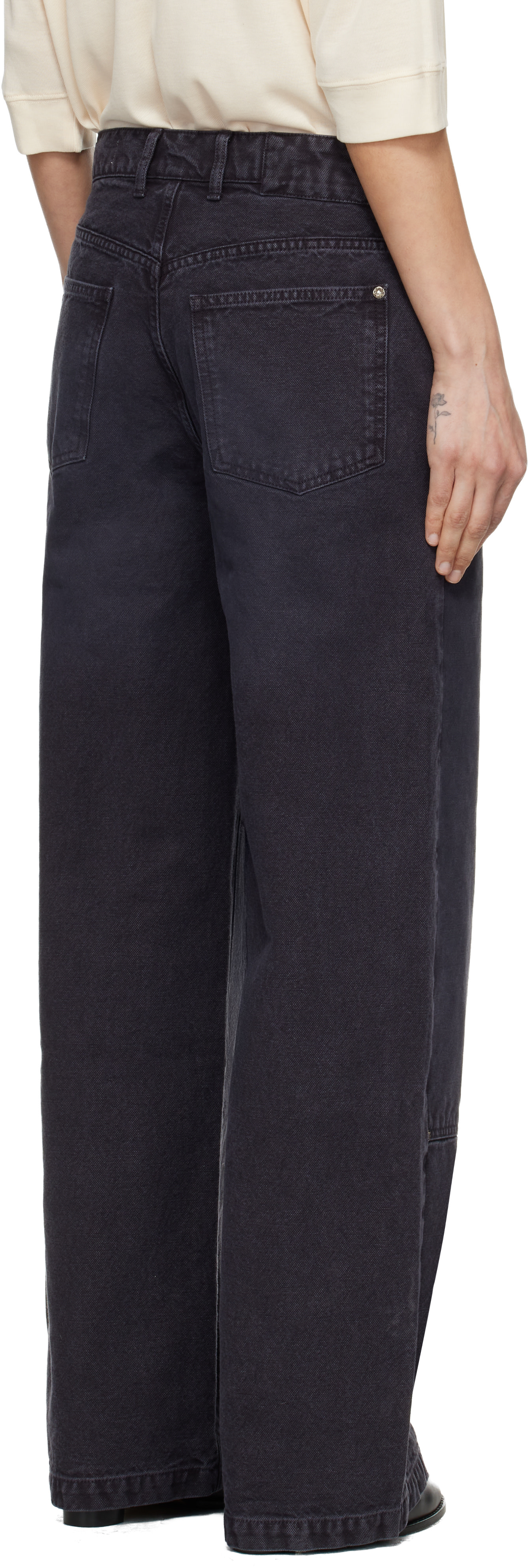mfpen: Gray Double Knee Jeans | SSENSE