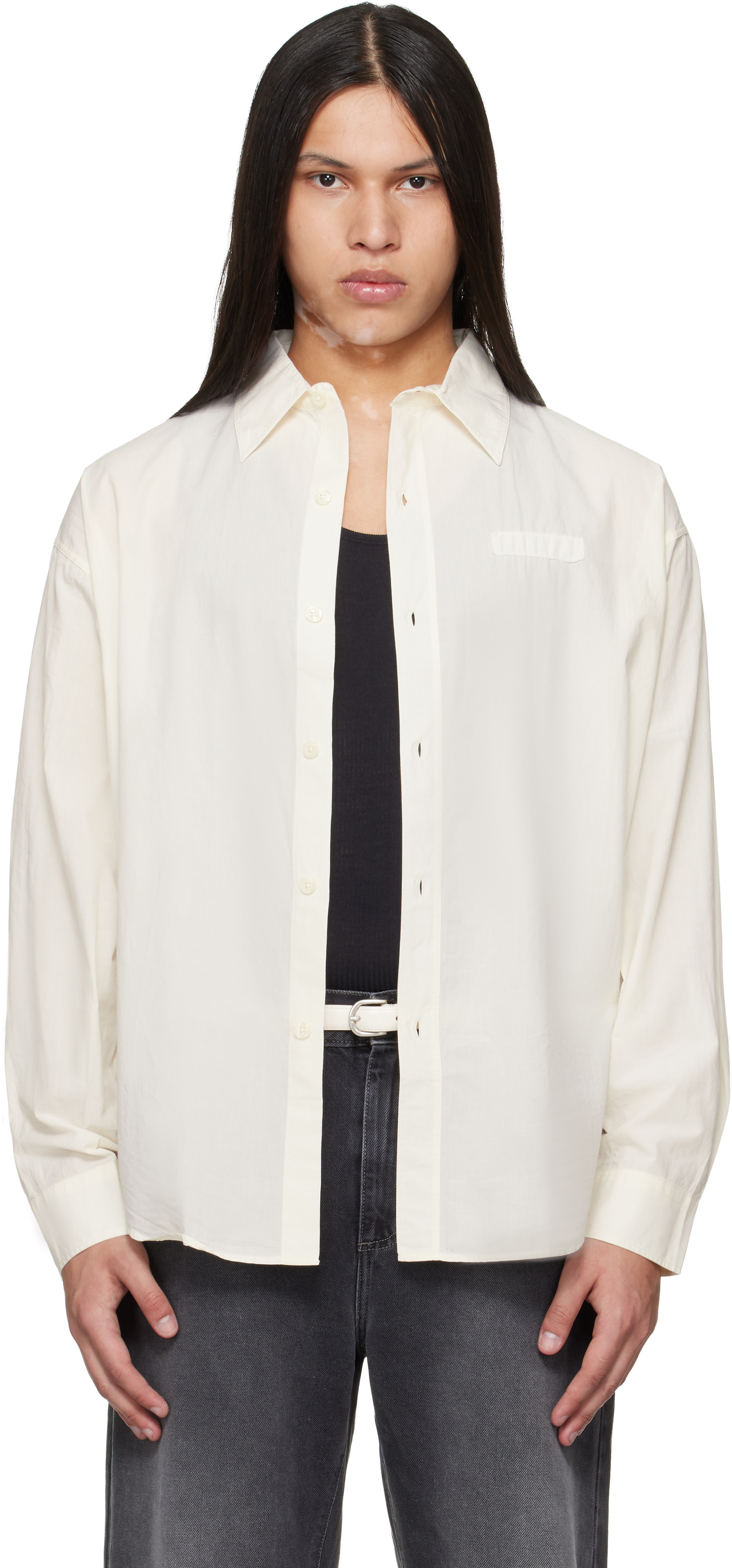 mfpen - Chemise Essay blanc cassé