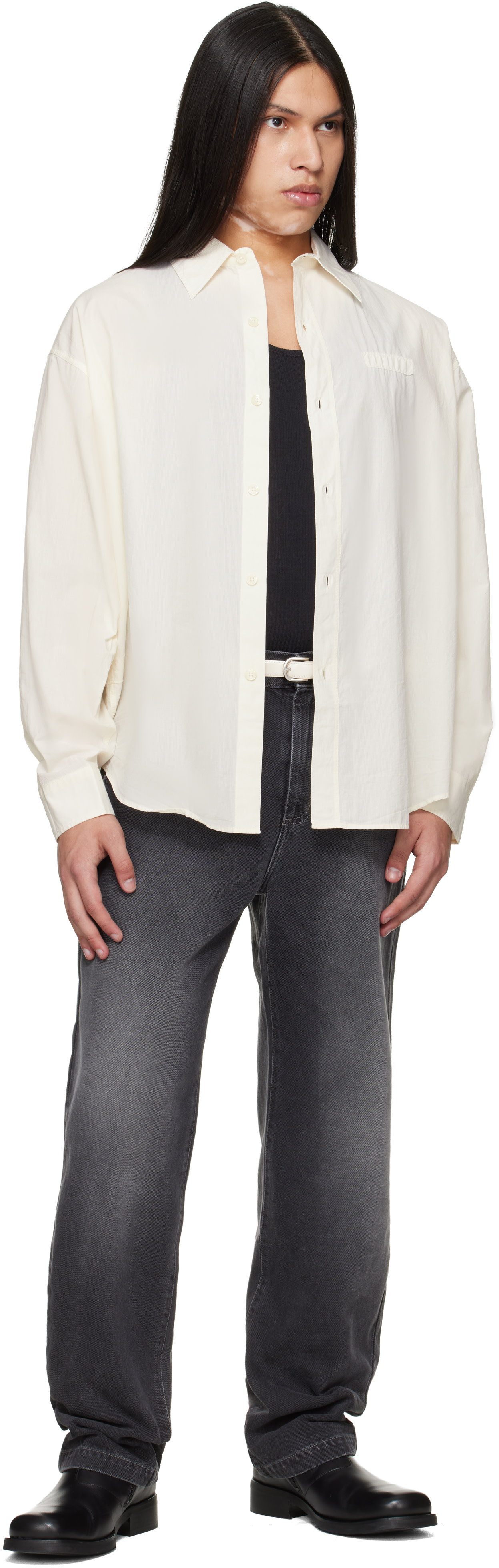 mfpen - Chemise Essay blanc cassé
