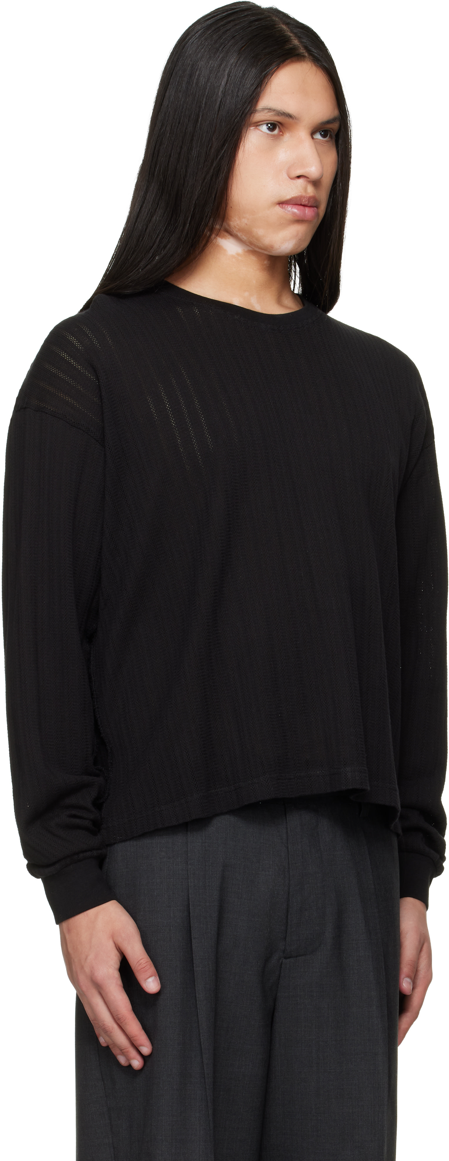 mfpen - Black Relaxed LS T-shirt
