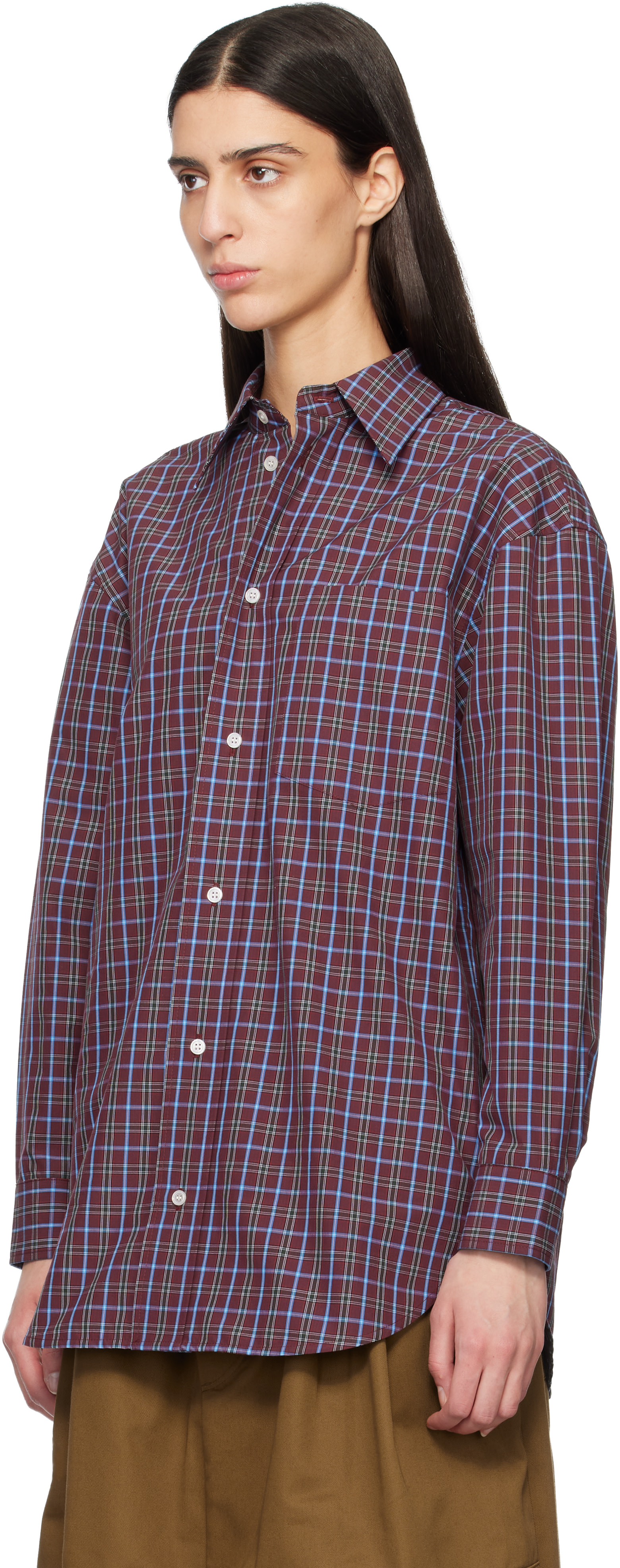 Meryll Rogge: Burgundy Classic Shirt | SSENSE