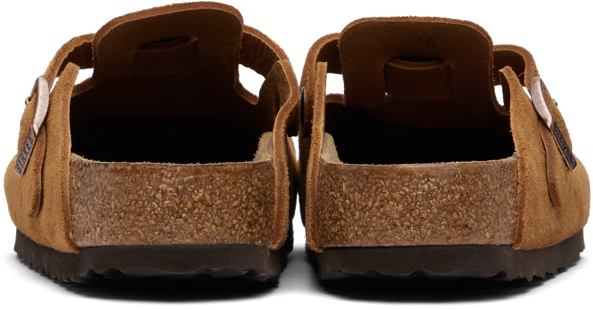 Birkenstock: タン Boston Soft Footbed レギュラー クロッグ | SSENSE