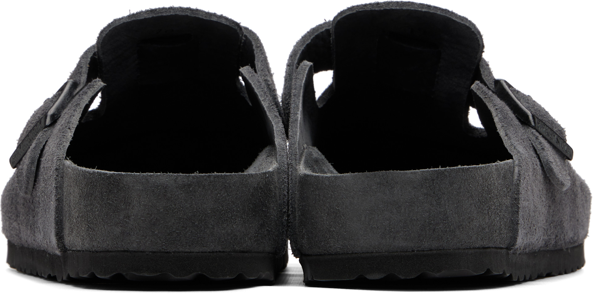 Birkenstock: グレー Boston レギュラー クロッグ | SSENSE 日本