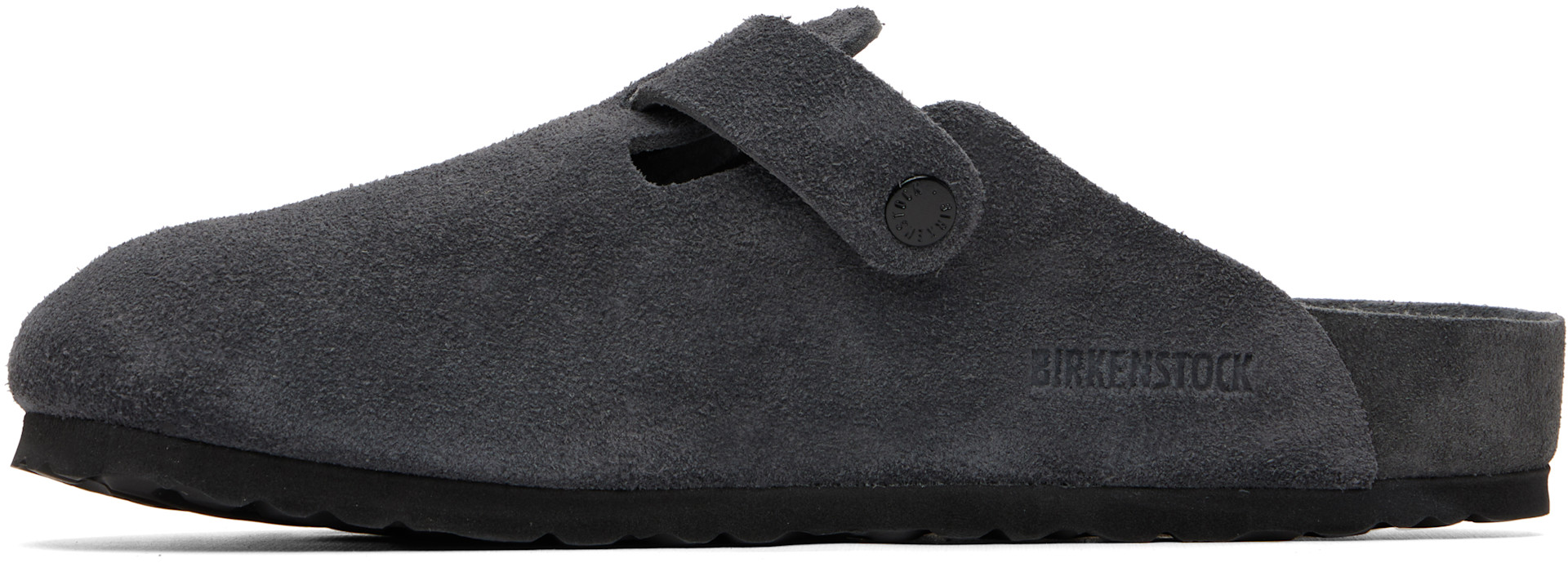 Birkenstock: グレー Boston レギュラー クロッグ | SSENSE 日本