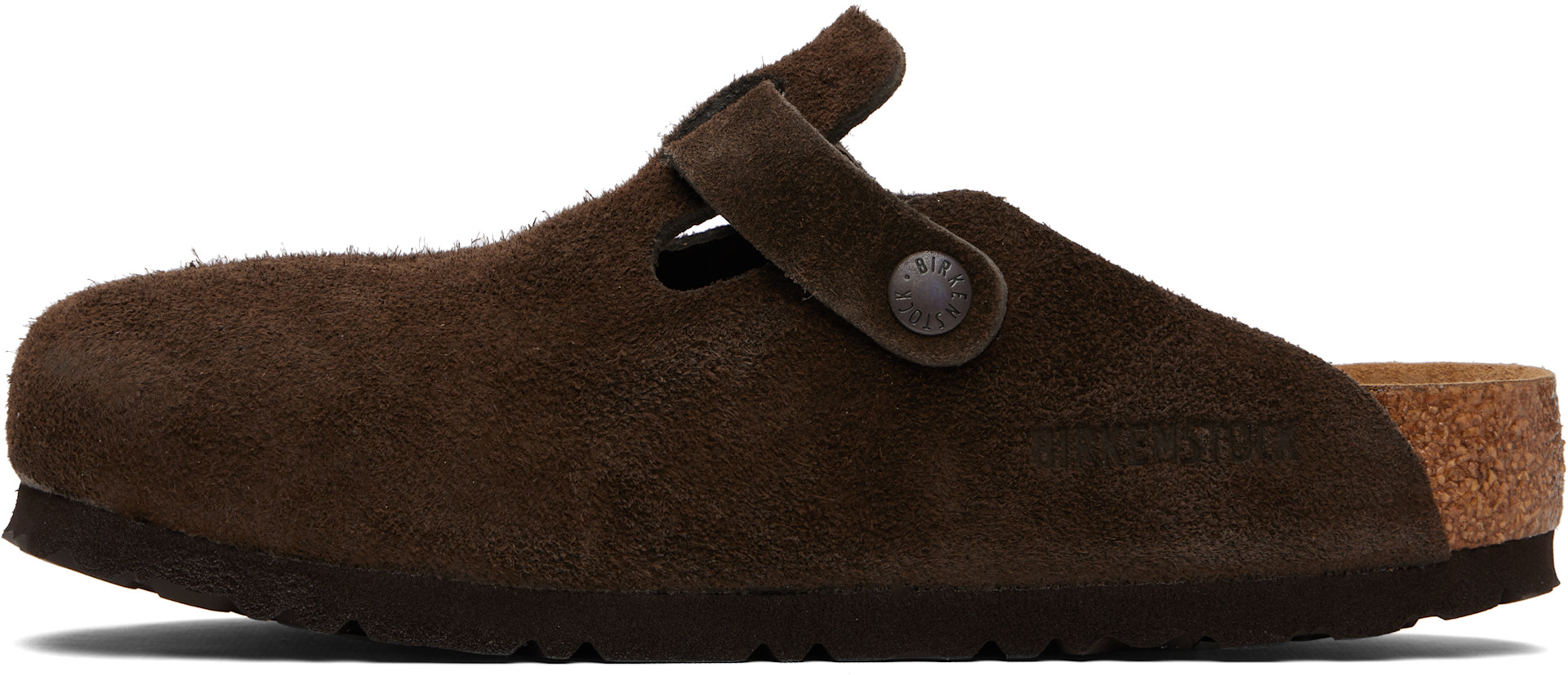 Birkenstock: ブラウン Boston Soft Footbed レギュラー クロッグ