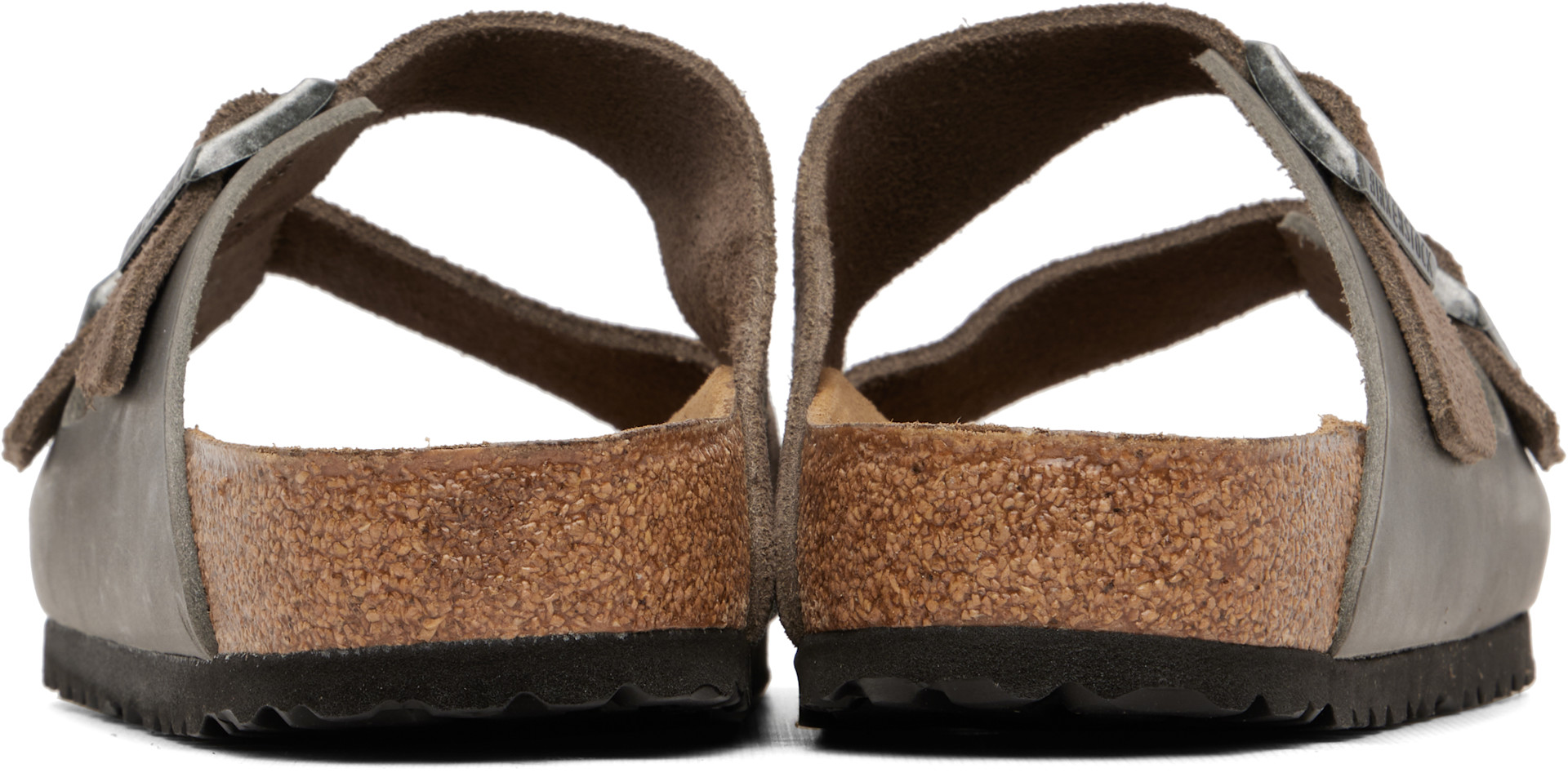 Birkenstock: グレー Arizona レギュラー サンダル | SSENSE 日本