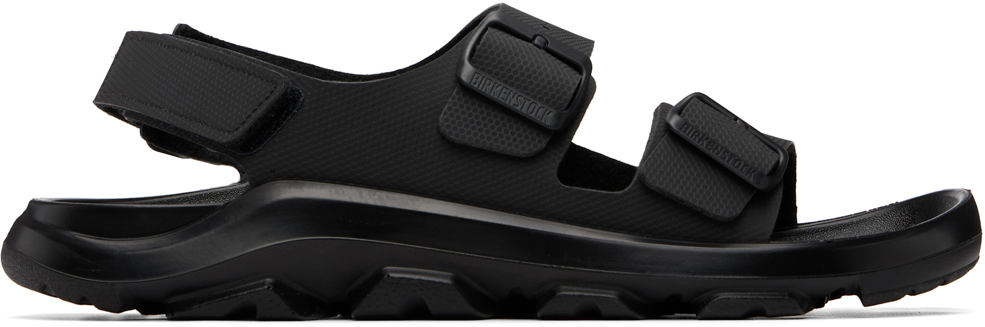 Birkenstock: Black Regular Mogami Terra Sandals | SSENSE