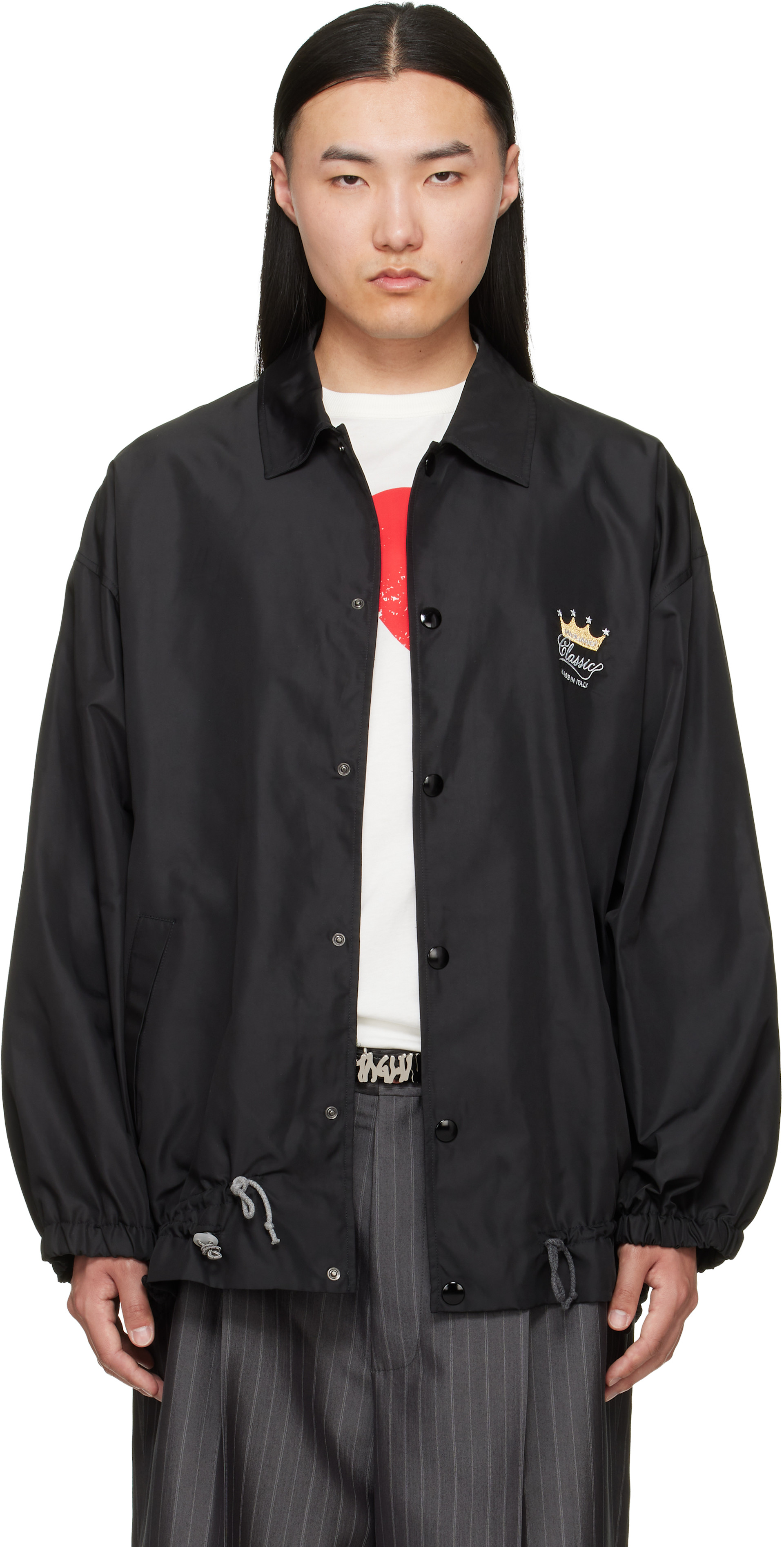 Magliano: Black 'Magliano Classic' Windbreaker Jacket | SSENSE