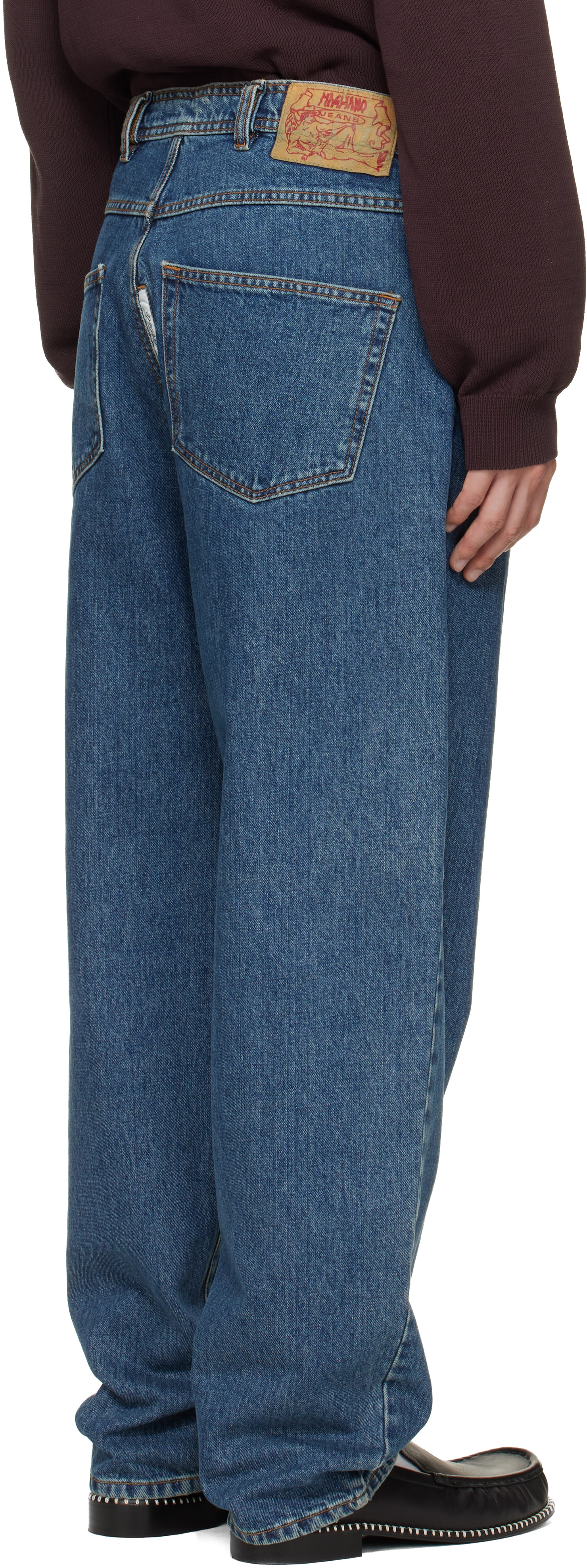 デニム/ジーンズ magliano big big denim Magliano: Blue Indistruttibile Jeans | SSENSE