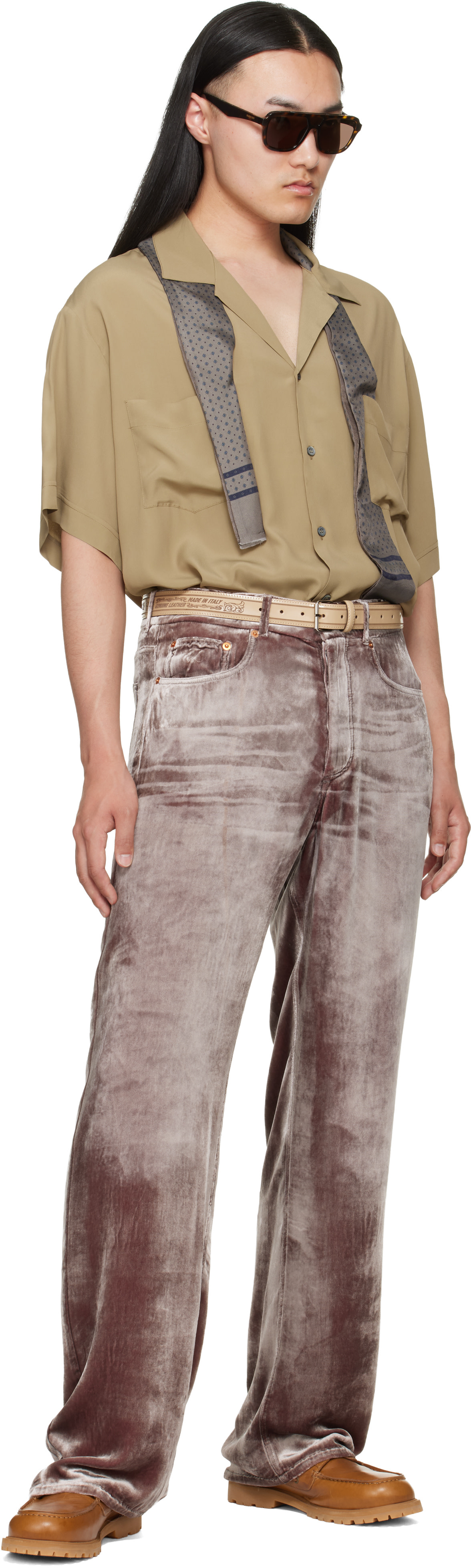 magliano　シャツ Magliano: Beige Pasolini Short Sleeve Shirt | SSENSE