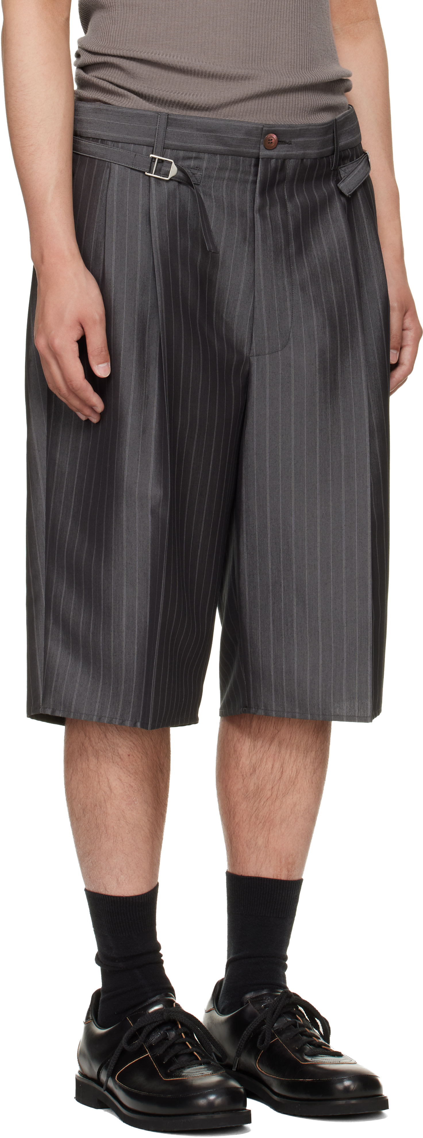 MAGLIANO CLASSIC SKINNI SHORTS  マリアーノ Magliano: Gray Darkettone Regolatore Shorts | SSENSE