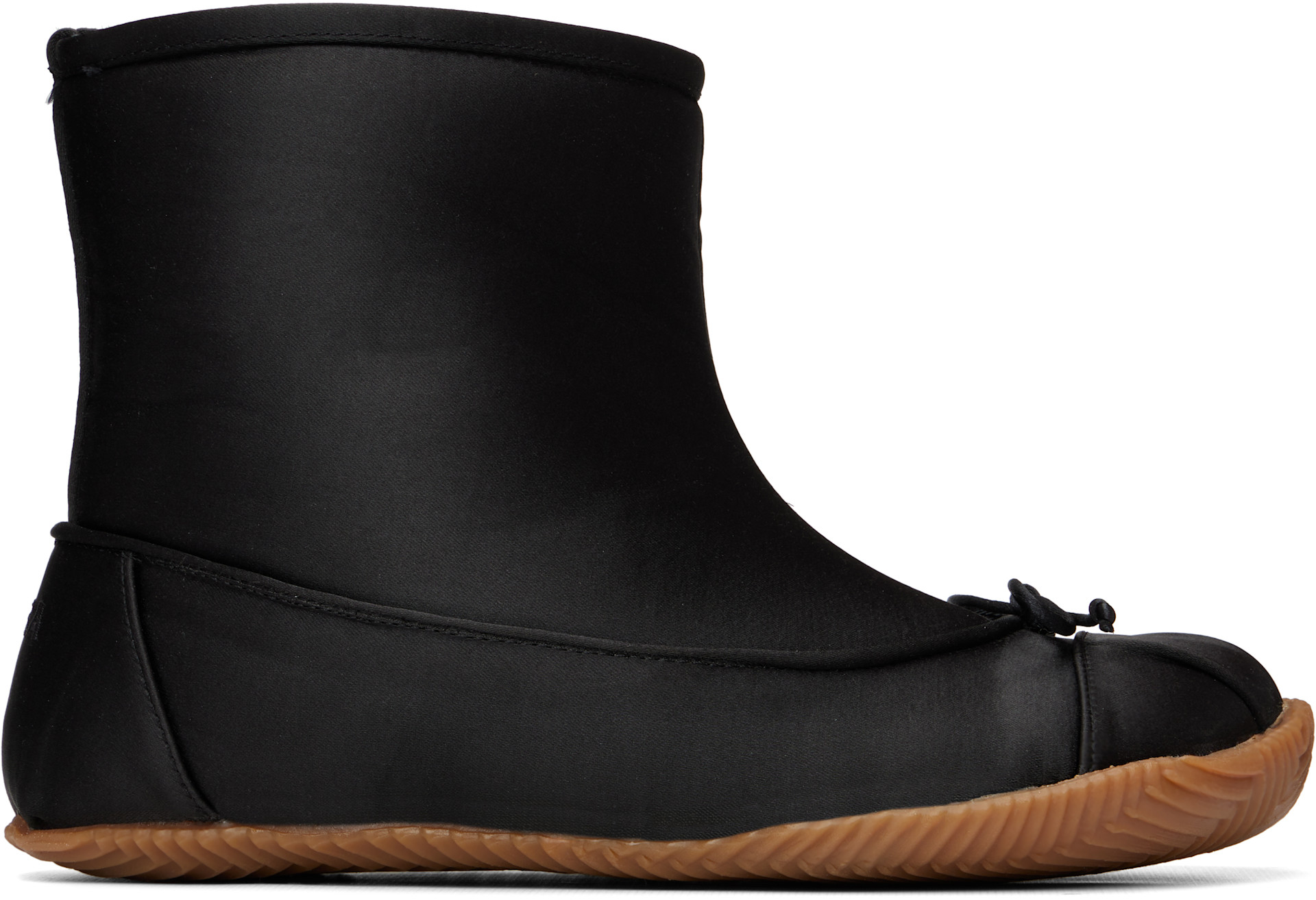ABRA - Black Satin Baby Boots