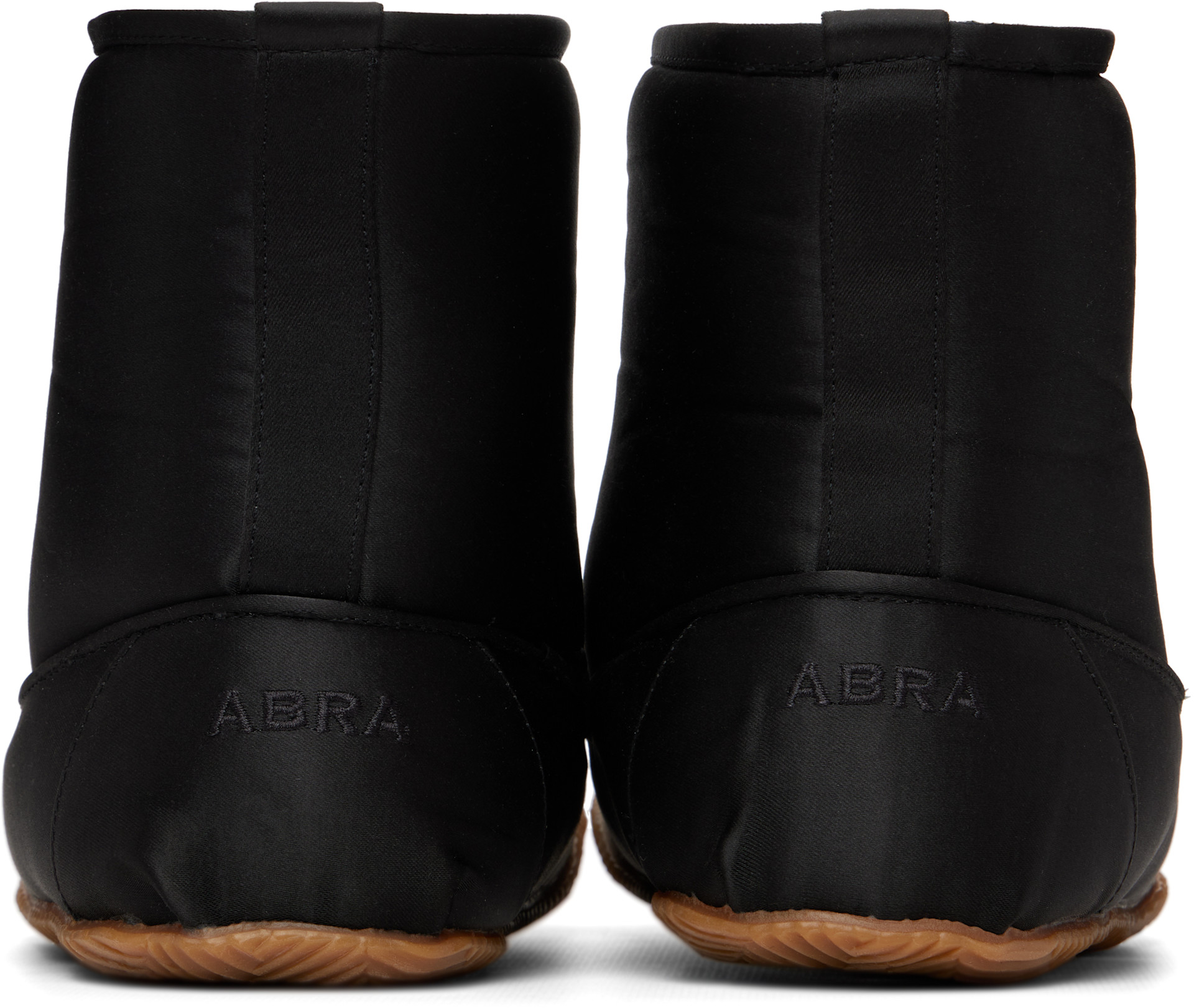 ABRA - Black Satin Baby Boots