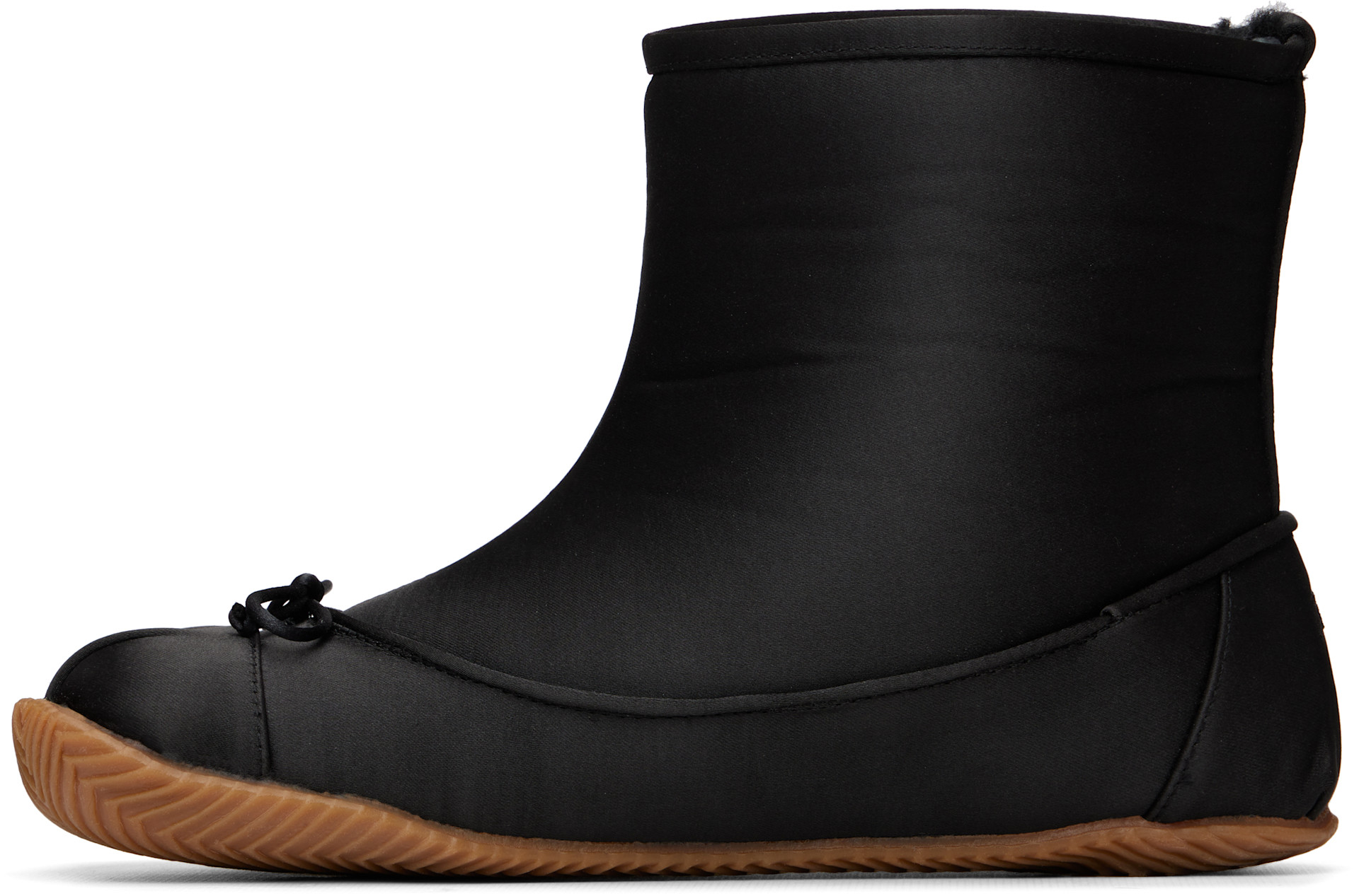 ABRA - Black Satin Baby Boots