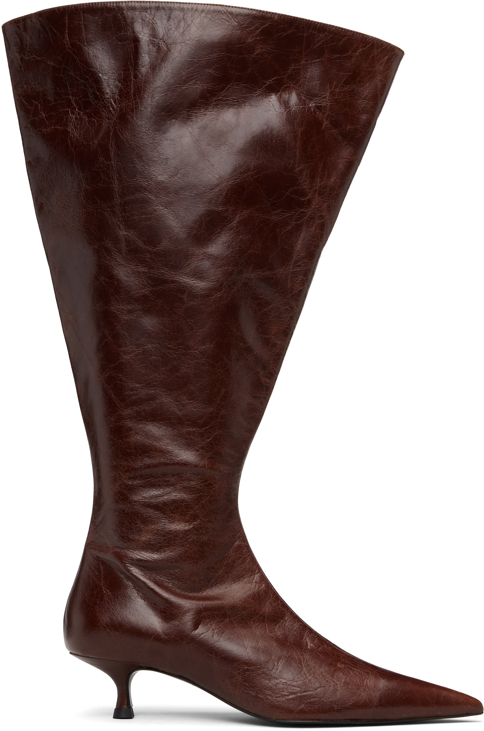 ABRA - Bottes évasées brunes