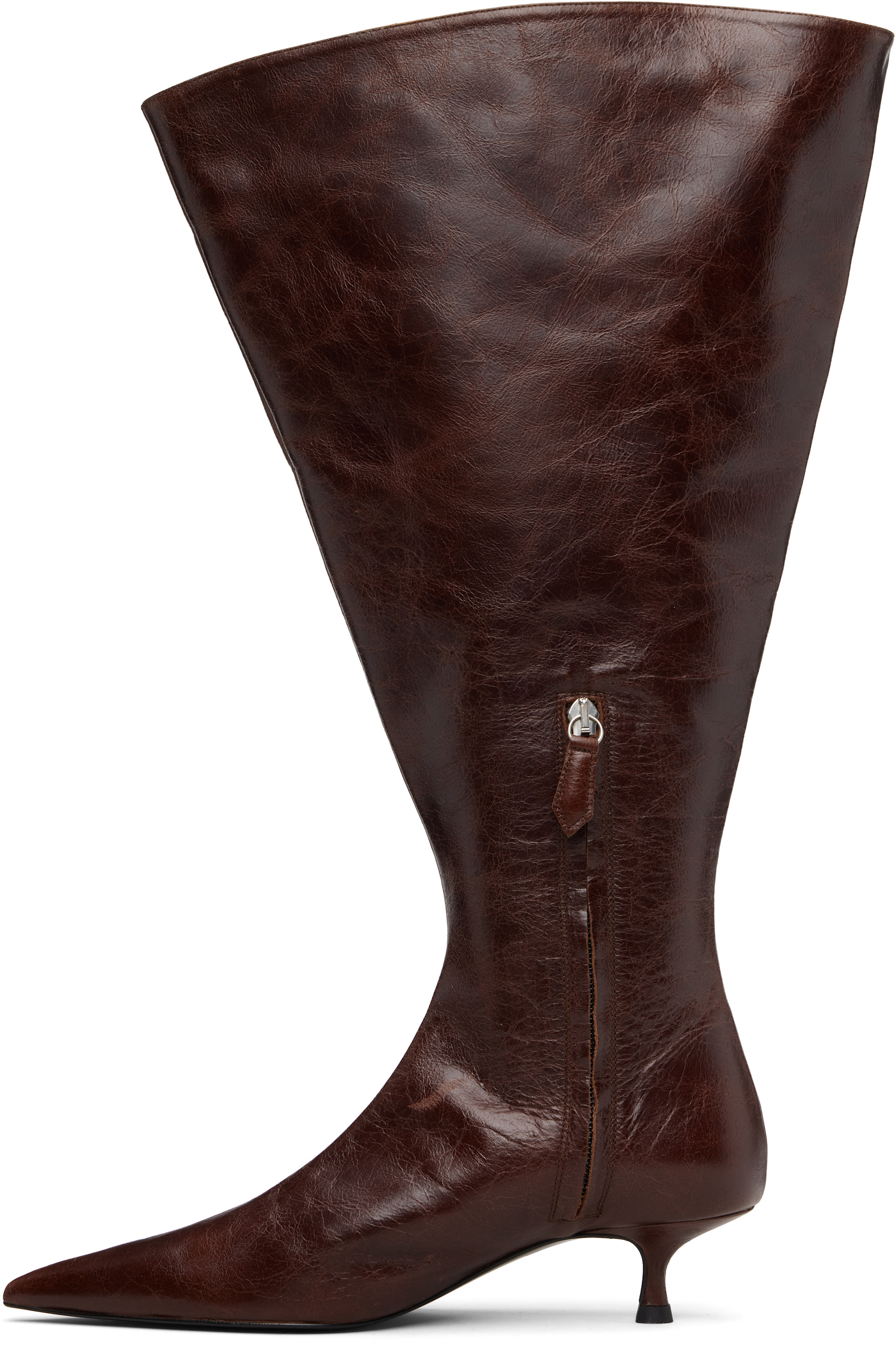 ABRA - Bottes évasées brunes