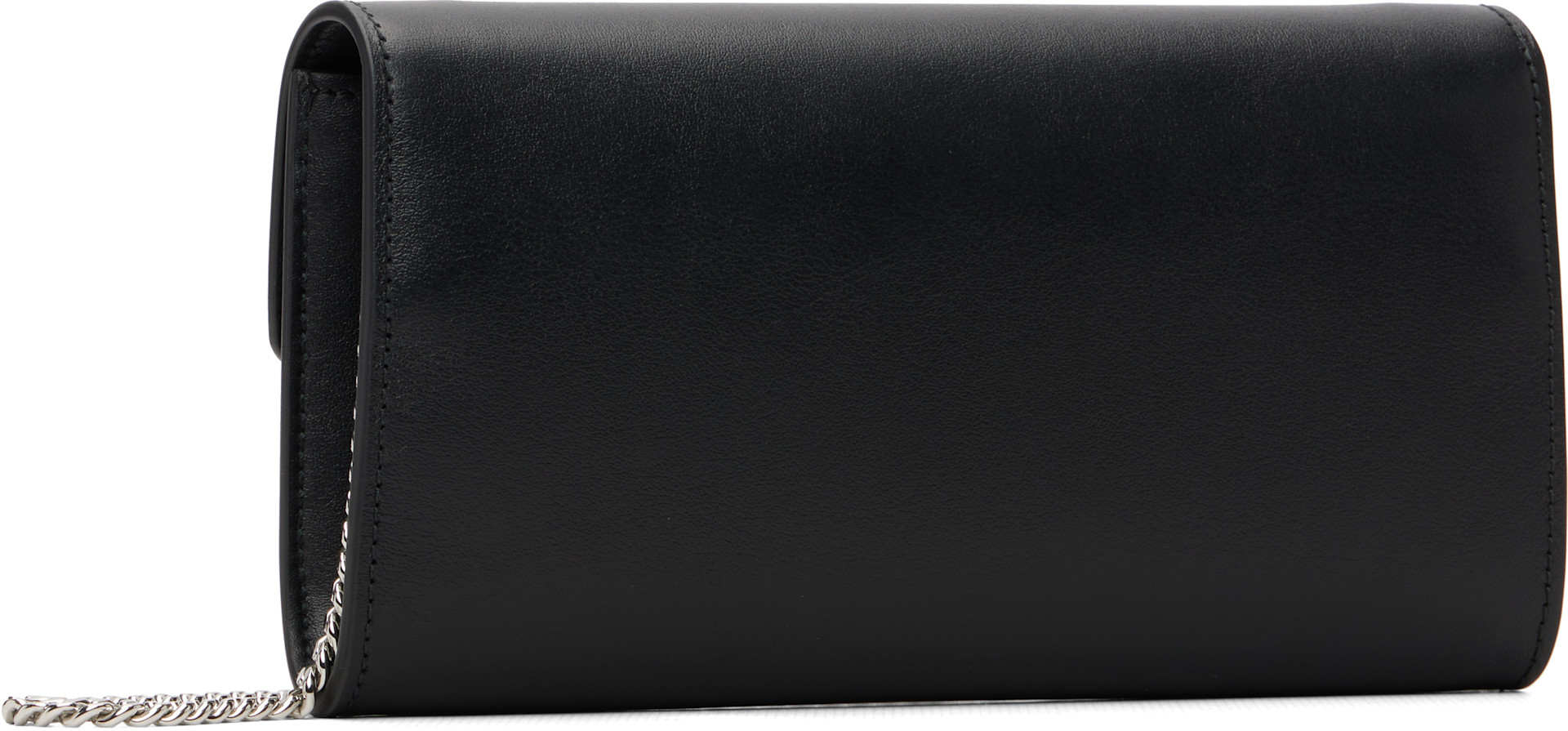 Jimmy Choo: Black Bing Wallet Chain Bag | SSENSE Canada