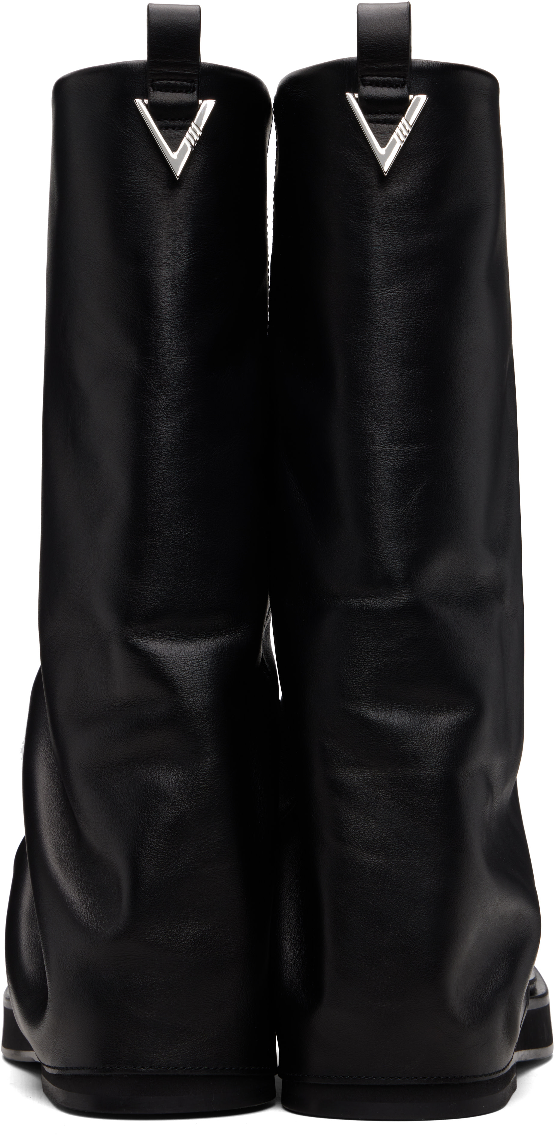 The Attico: Black Robin Combat Boots | SSENSE Canada