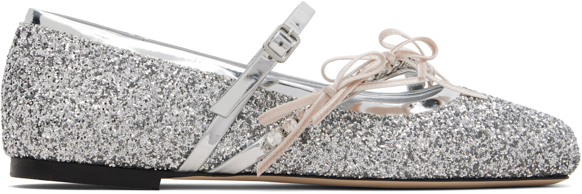 Jimmy Choo - Ballerines Loli argentées