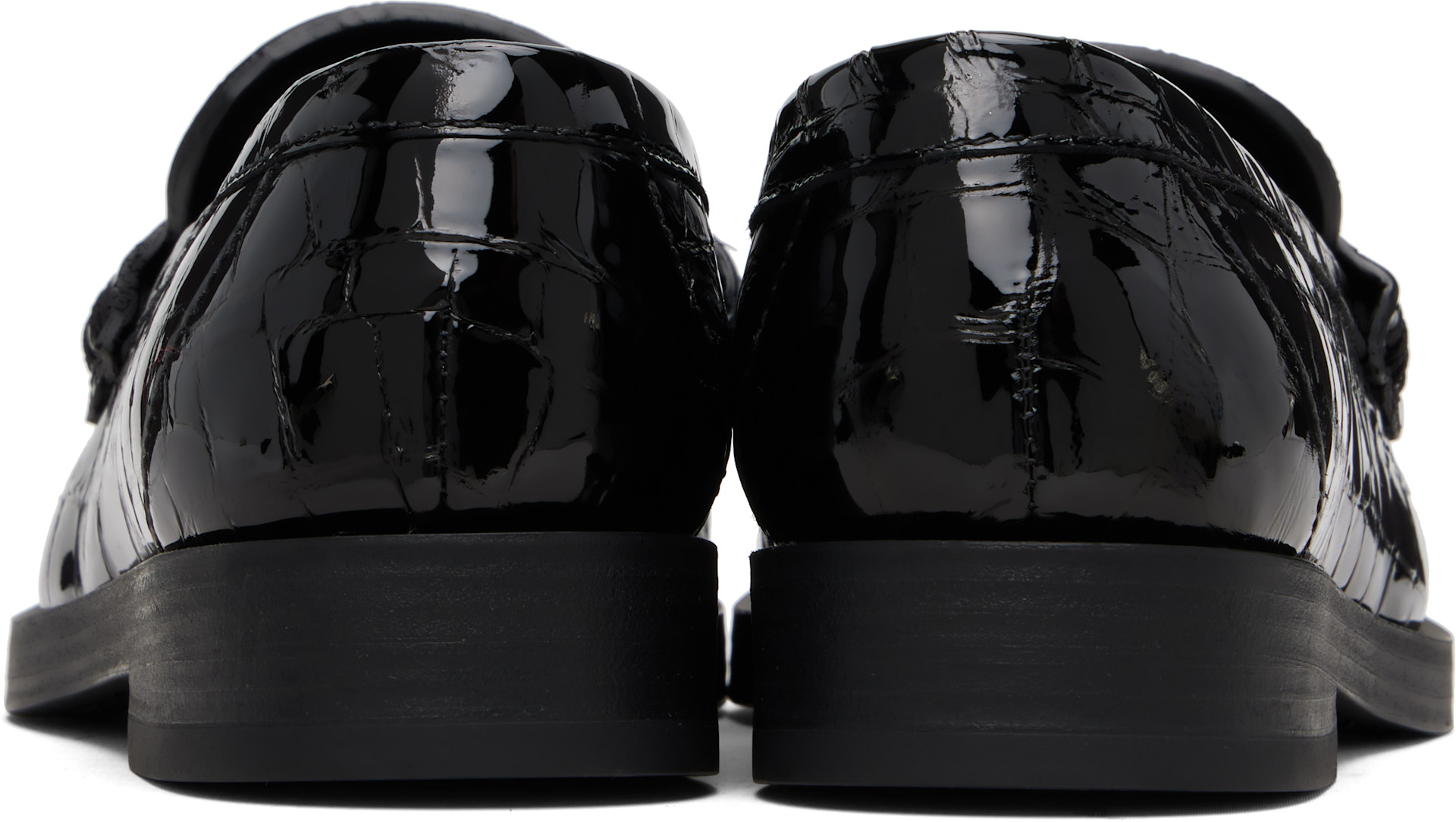 Jimmy Choo: ブラック Ivy ローファー | SSENSE 日本