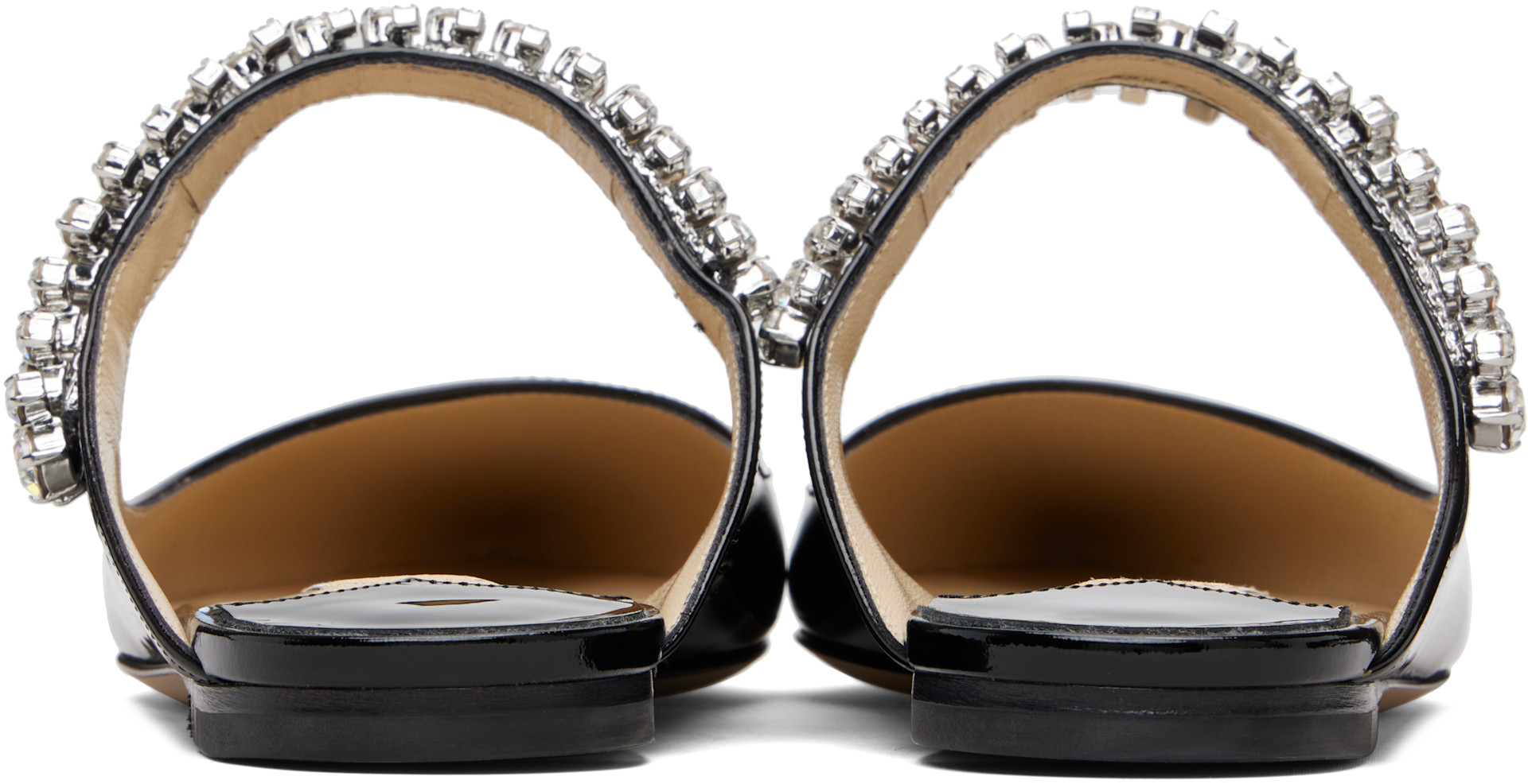 Jimmy Choo: SSENSE Exclusive Black Bing Slip-on Flats | SSENSE