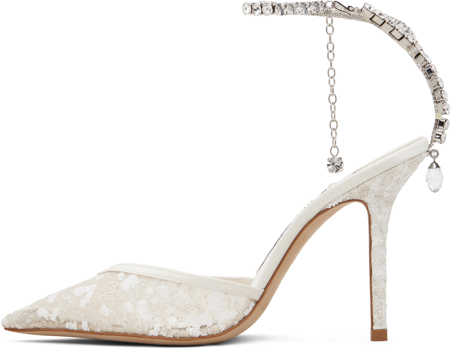 Jimmy Choo: Off-White Saeda 100 Heels | SSENSE