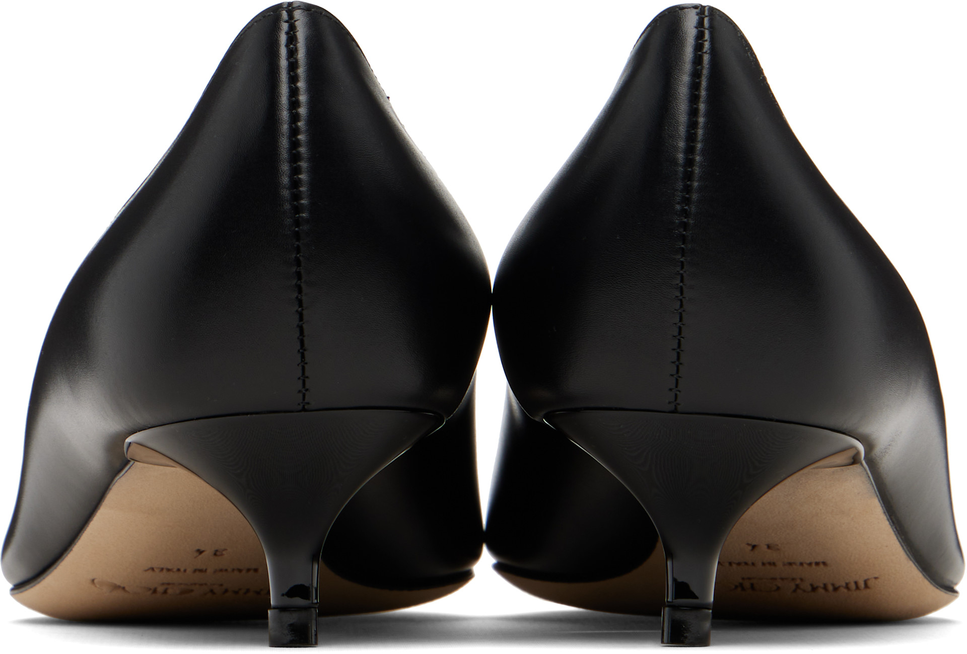 Jimmy Choo: ブラック Amelia ヒール | SSENSE 日本