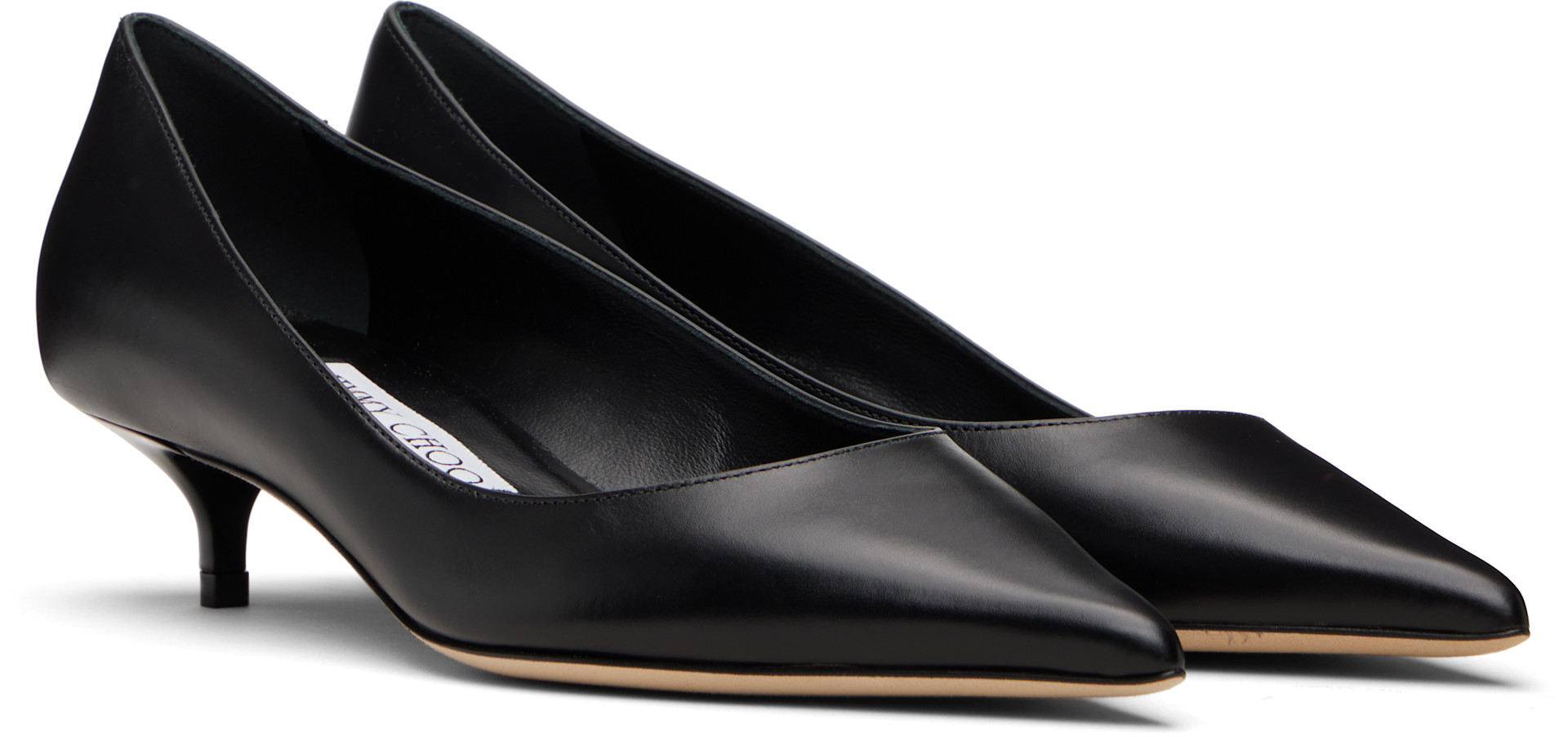 Jimmy Choo: ブラック Amelia ヒール | SSENSE 日本