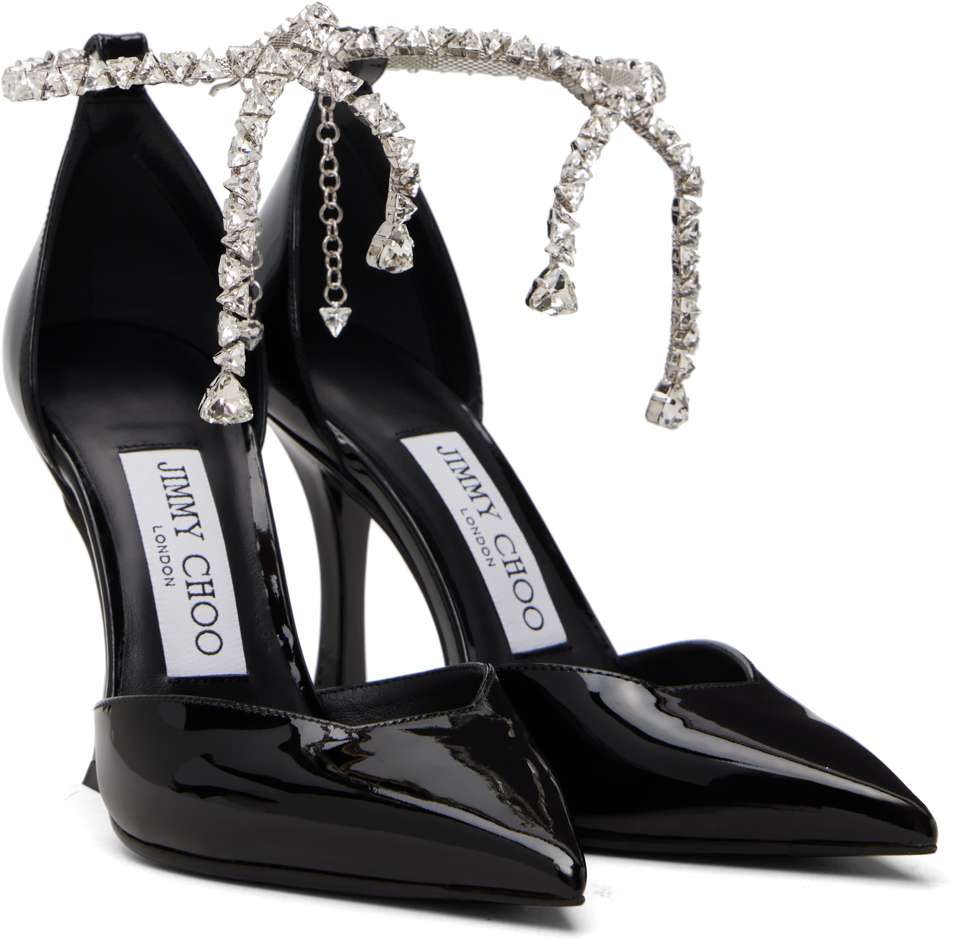 Jimmy Choo: Black Stevie 100 Heels | SSENSE