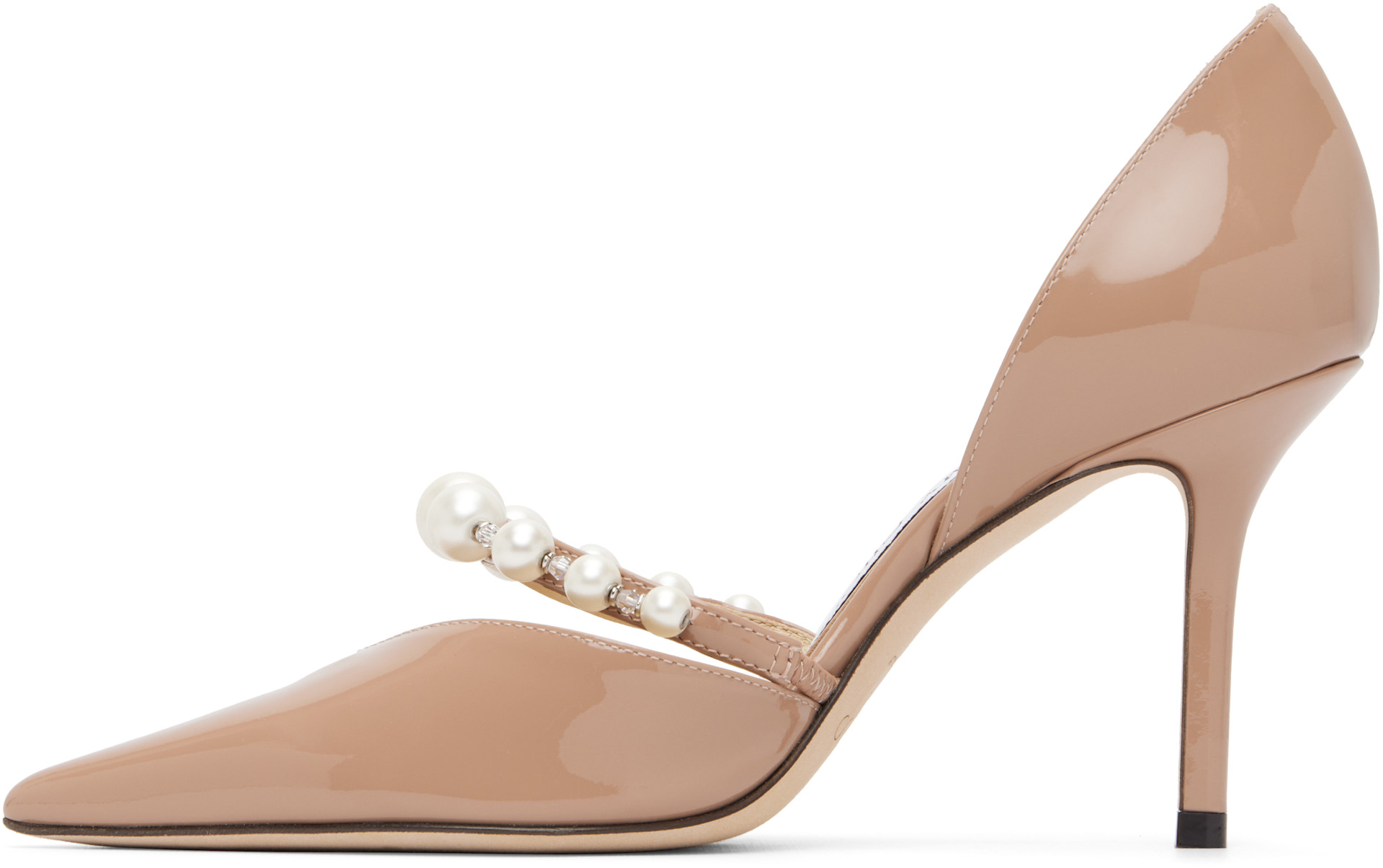 Jimmy Choo: Pink Aurelie 85 Heels | SSENSE