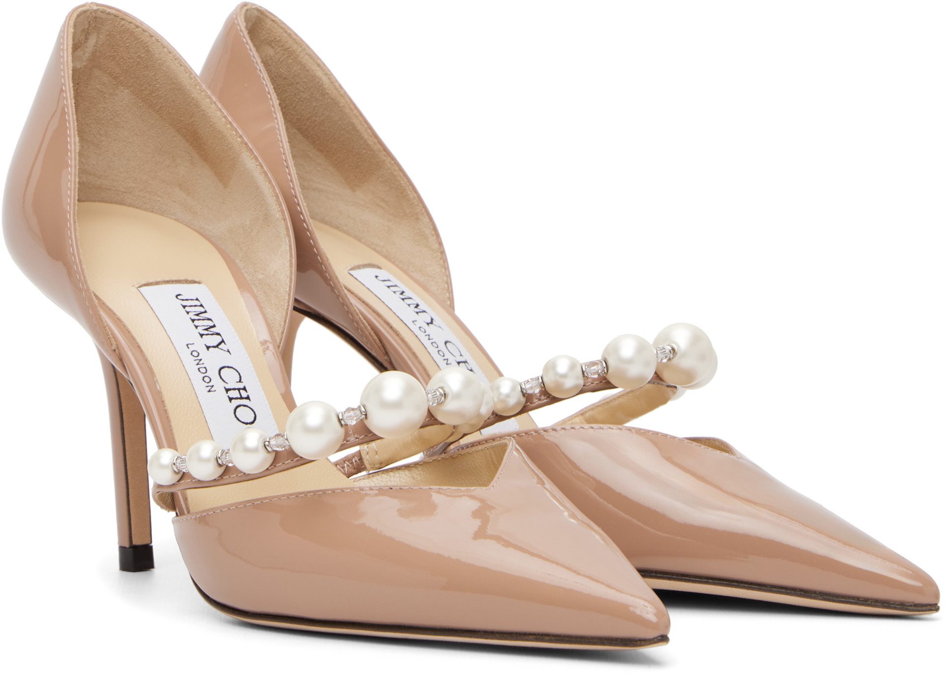 Jimmy Choo: ピンク Aurelie 85 ヒール | SSENSE 日本